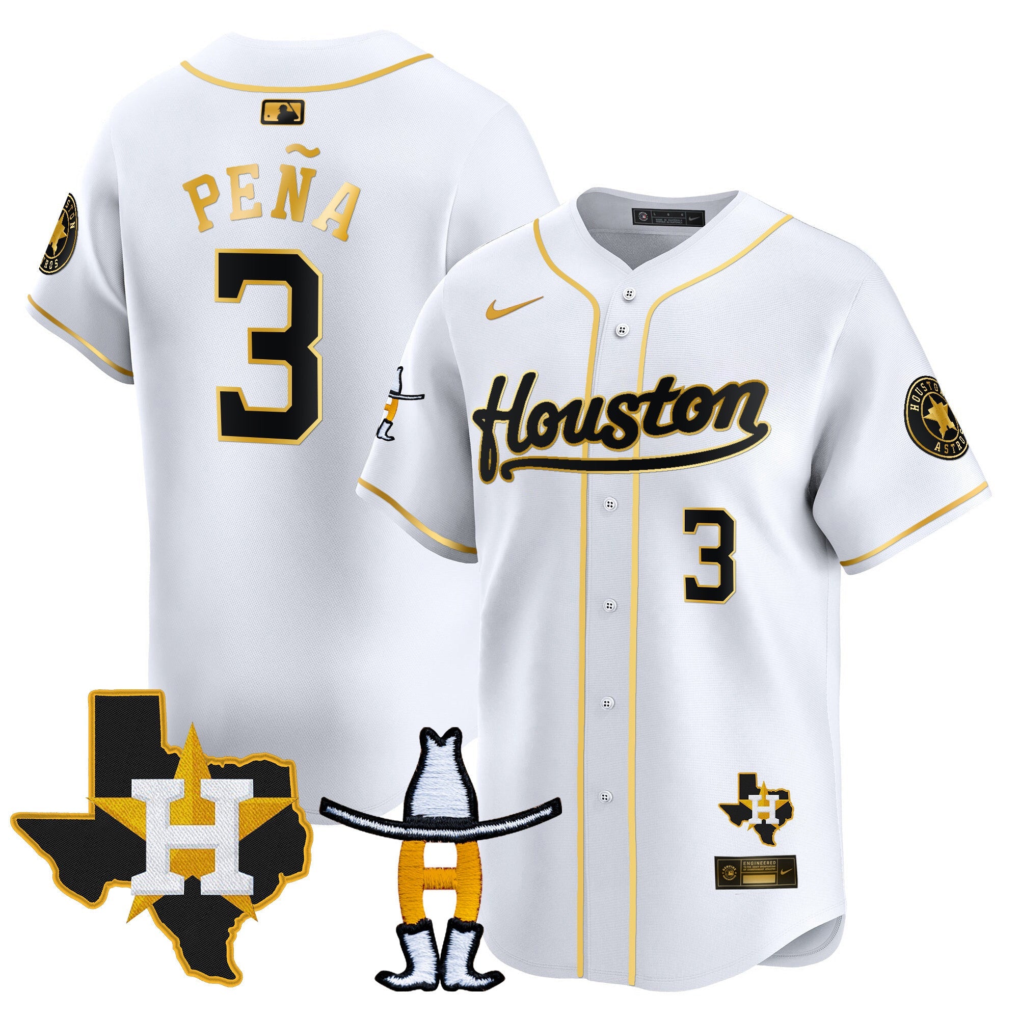Men’s Houston Houston Rodeo Patch Vapor Premier Limited Jersey