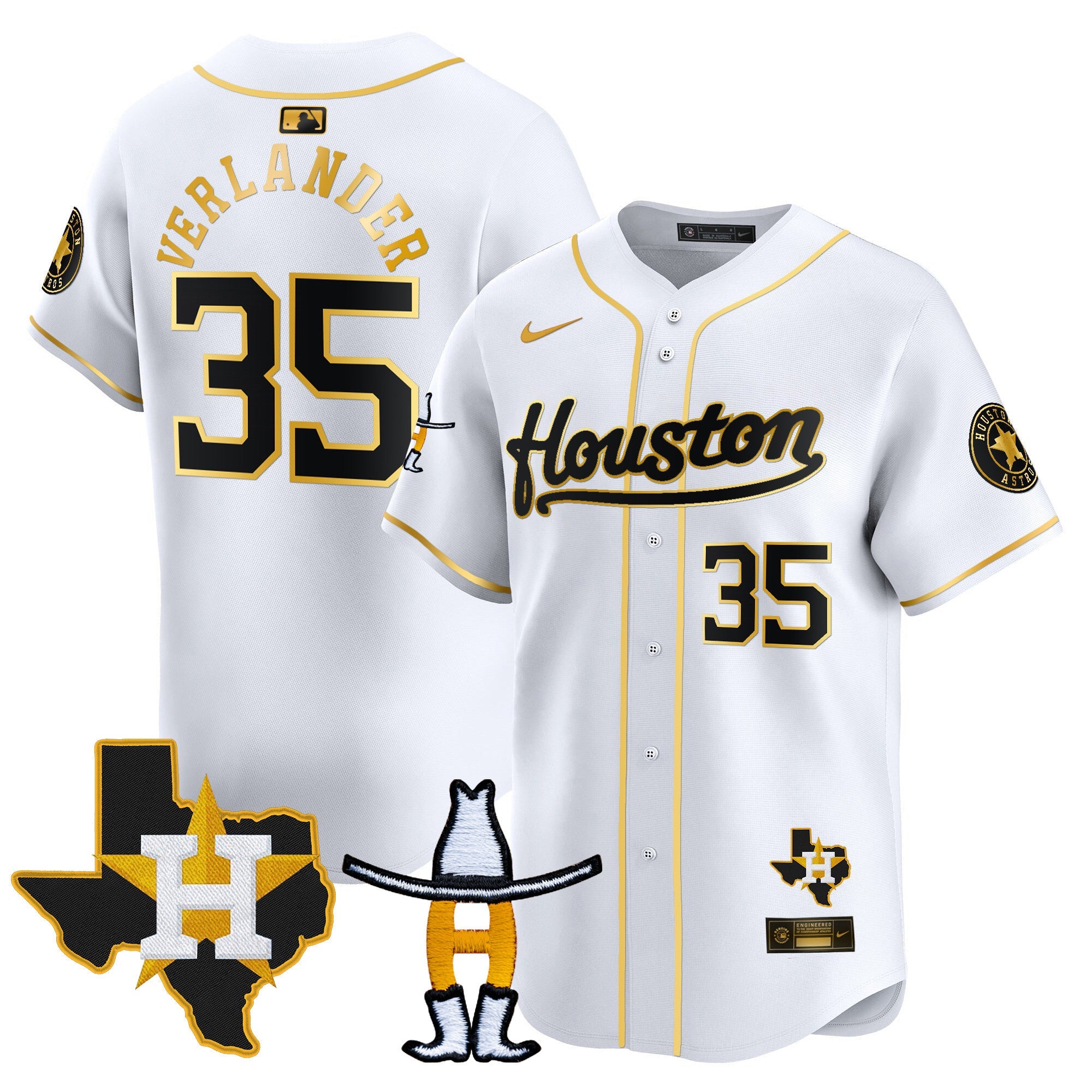 Men’s Houston Houston Rodeo Patch Vapor Premier Limited Jersey