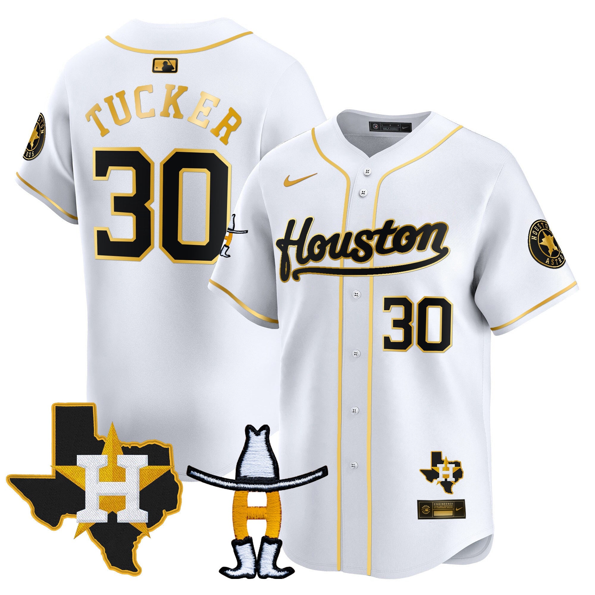 Men’s Houston Houston Rodeo Patch Vapor Premier Limited Jersey