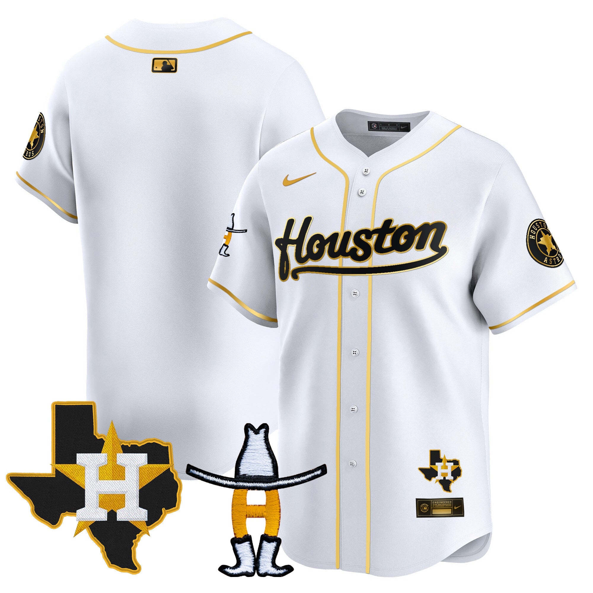 Men’s Houston Houston Rodeo Patch Vapor Premier Limited Jersey