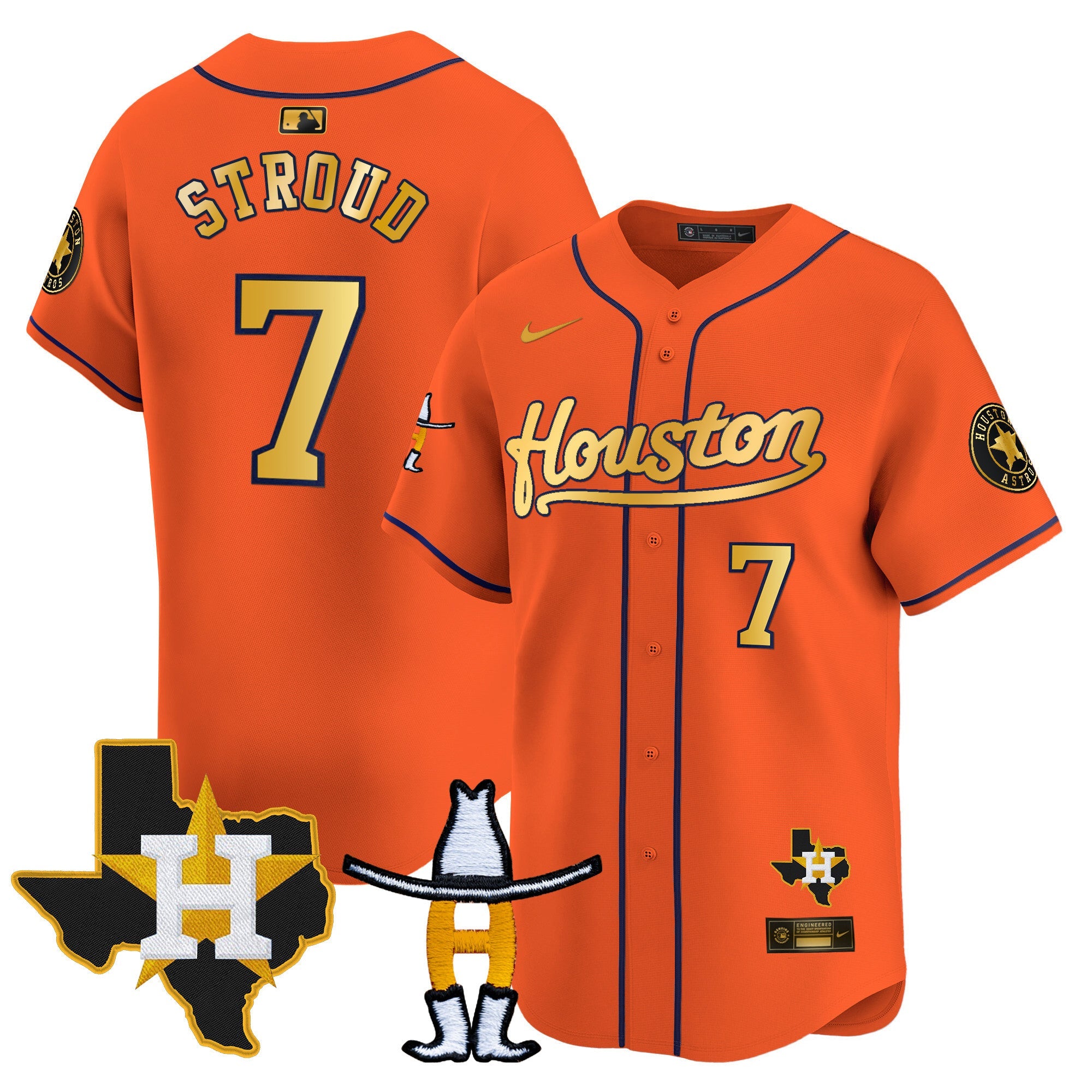 Men’s Houston Houston Rodeo Patch Vapor Premier Limited Jersey