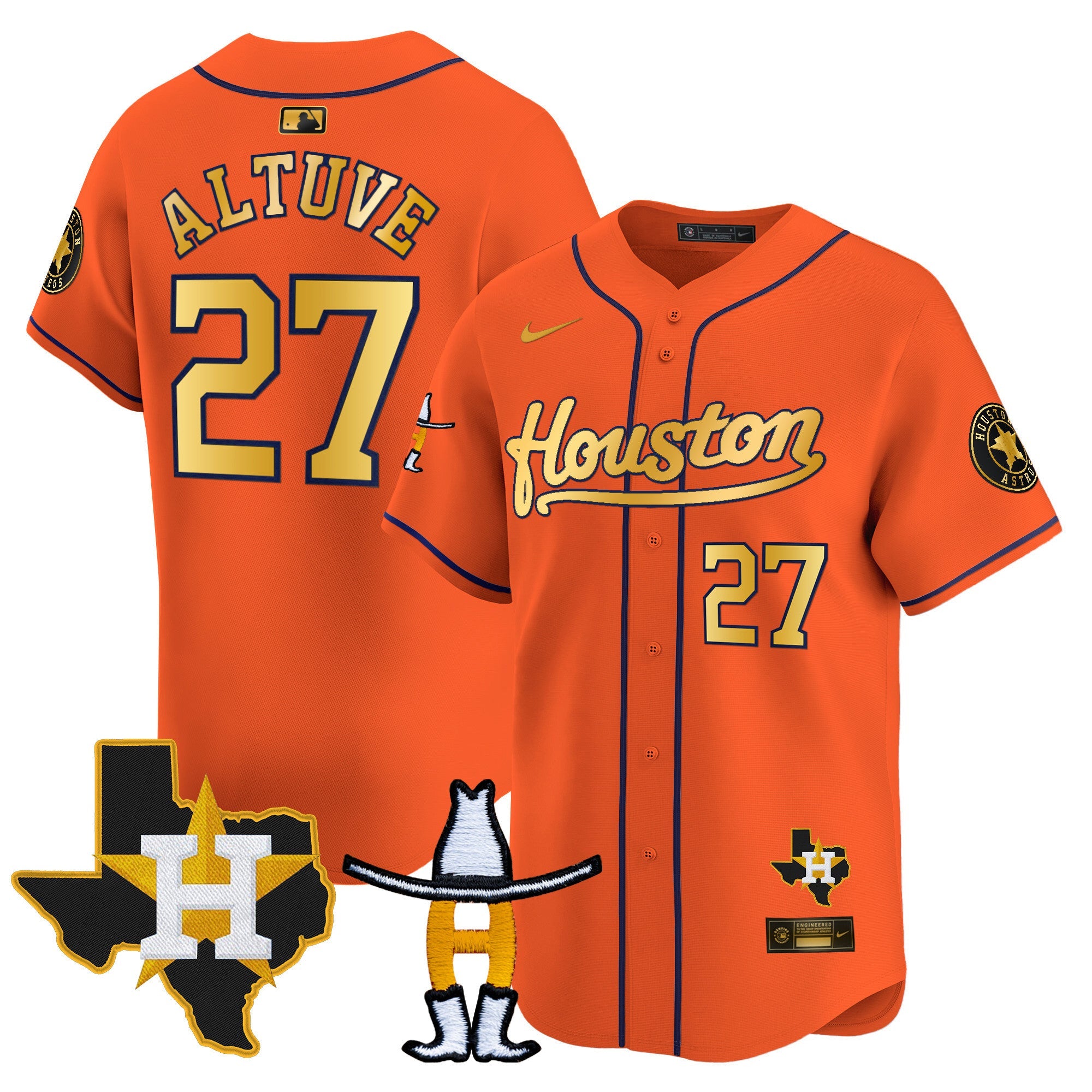 Men’s Houston Houston Rodeo Patch Vapor Premier Limited Jersey