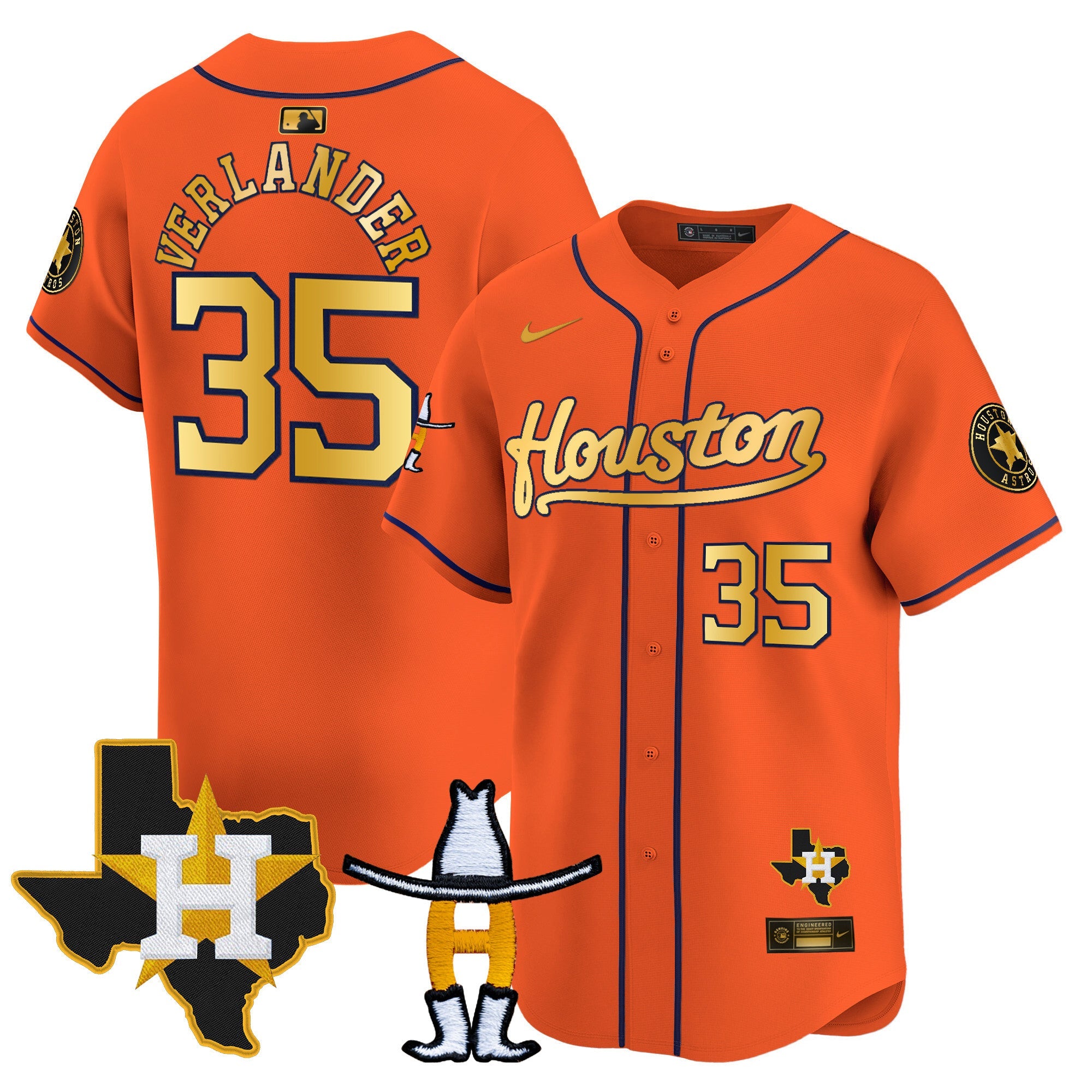 Men’s Houston Houston Rodeo Patch Vapor Premier Limited Jersey