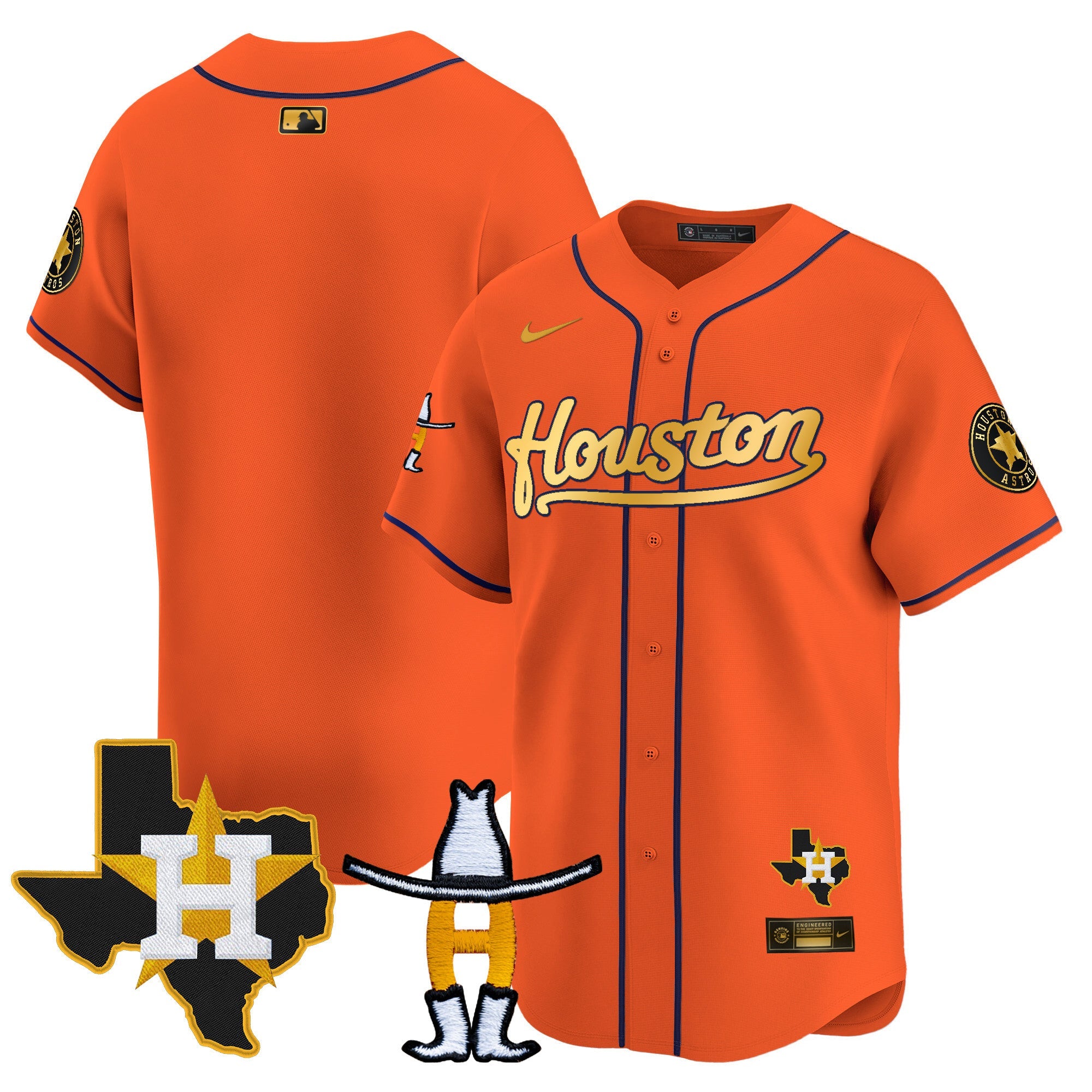 Men’s Houston Houston Rodeo Patch Vapor Premier Limited Jersey