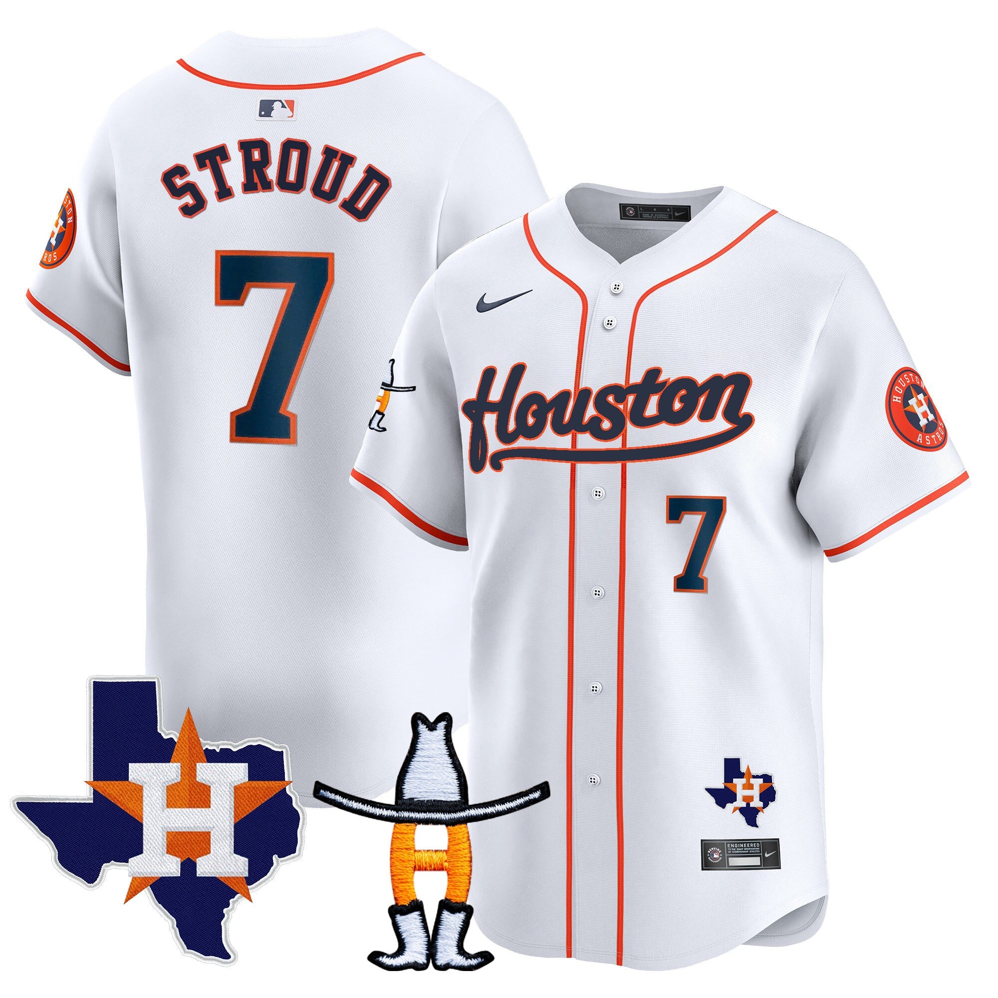 Men’s Houston Houston Rodeo Patch Vapor Premier Limited Jersey