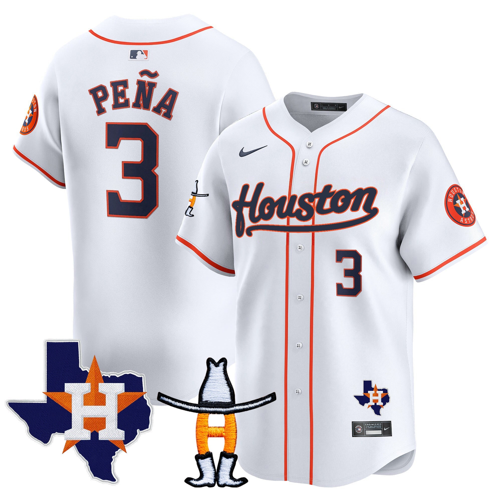 Men’s Houston Houston Rodeo Patch Vapor Premier Limited Jersey