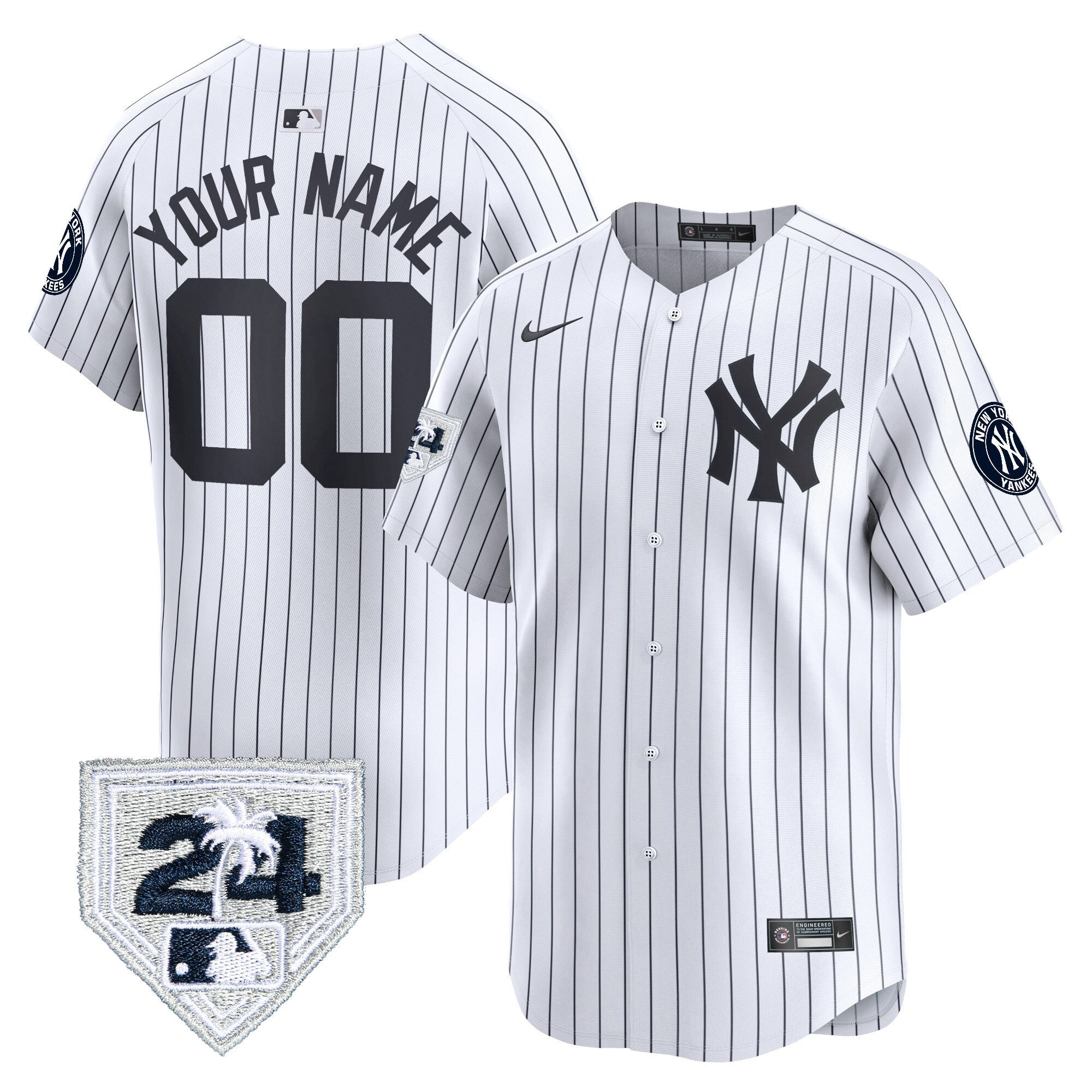 New York 2024 Spring Training Patch Vapor Premier Limited Custom Jersey V3