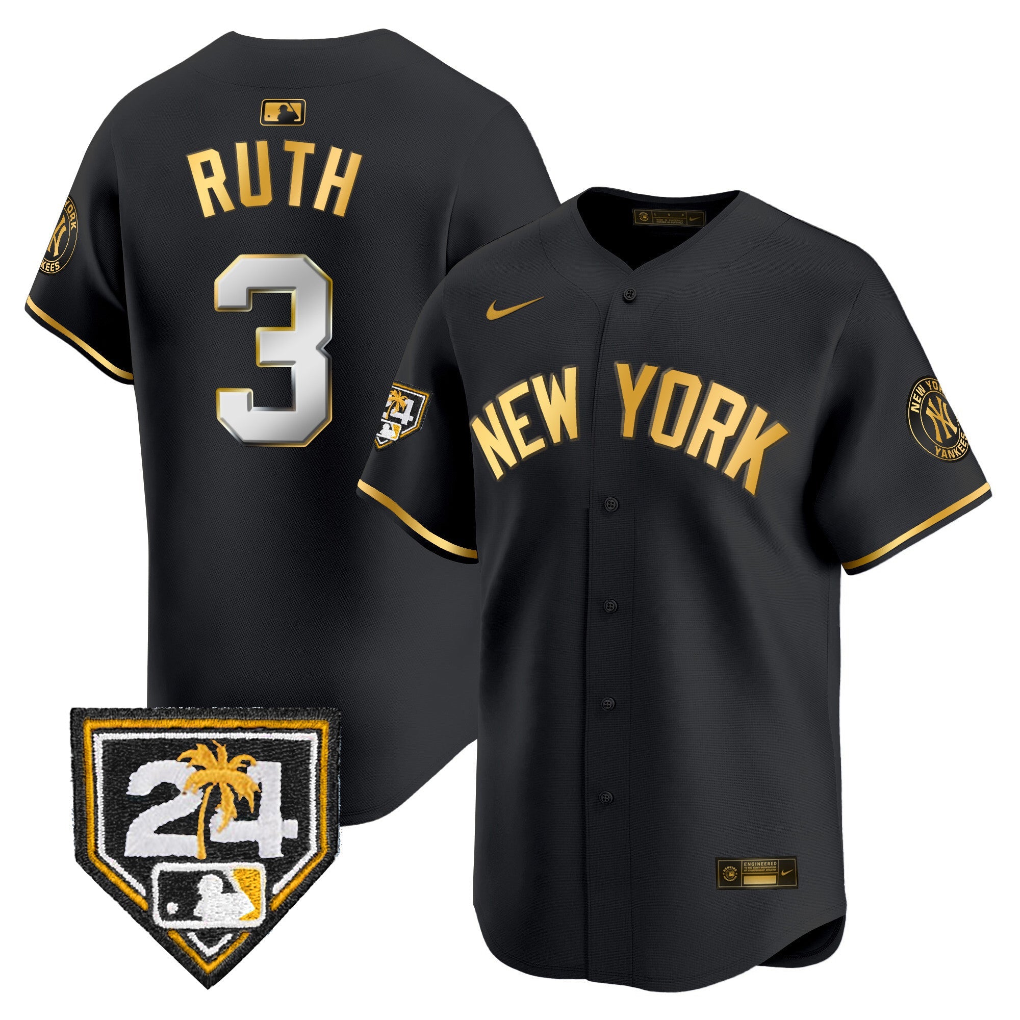 Men’s New York 2024 Spring Training Patch Vapor Premier Limited Jersey V3