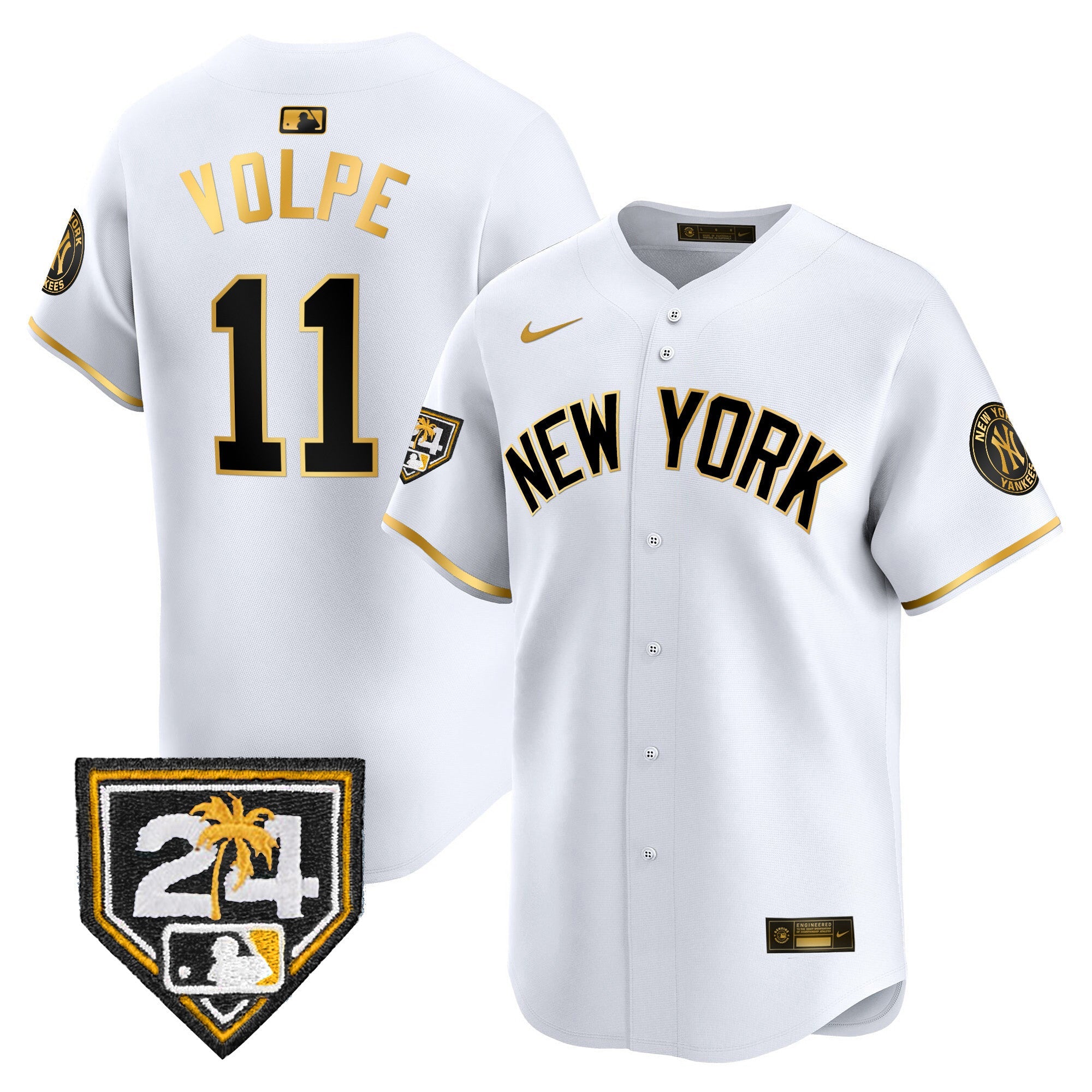 Men’s New York 2024 Spring Training Patch Vapor Premier Limited Jersey V3