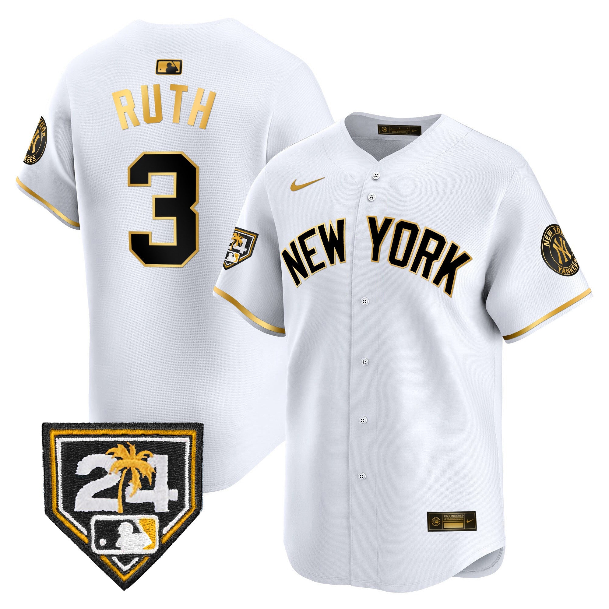 Men’s New York 2024 Spring Training Patch Vapor Premier Limited Jersey V3