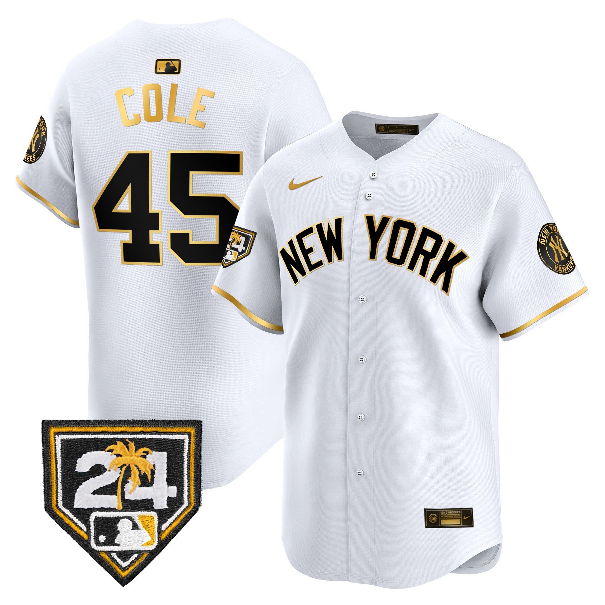 Men’s New York 2024 Spring Training Patch Vapor Premier Limited Jersey V3