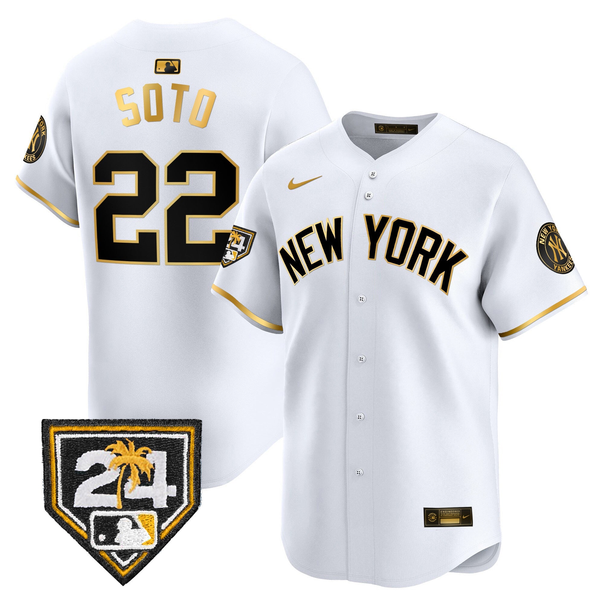 Men’s New York 2024 Spring Training Patch Vapor Premier Limited Jersey V3
