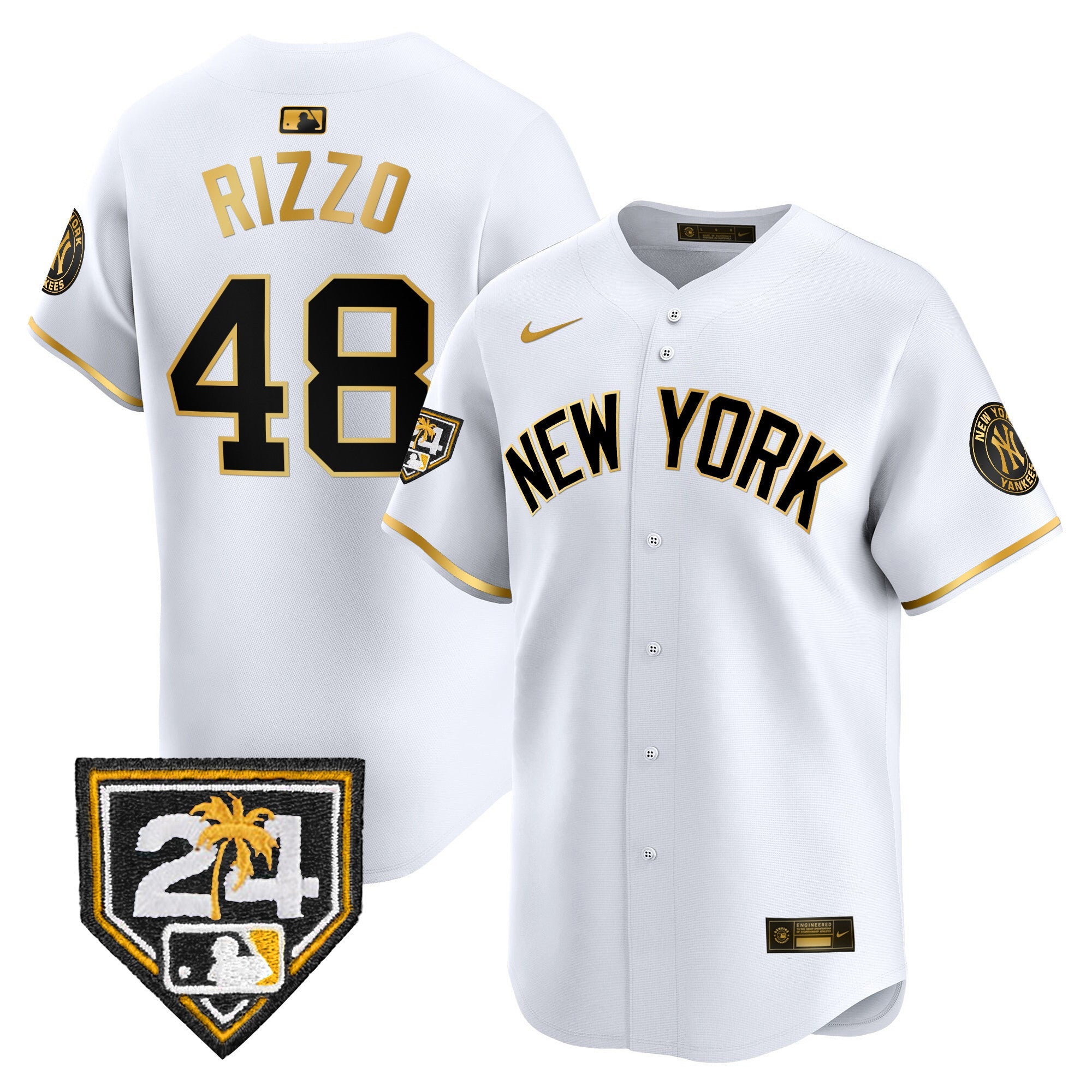 Men’s New York 2024 Spring Training Patch Vapor Premier Limited Jersey V3