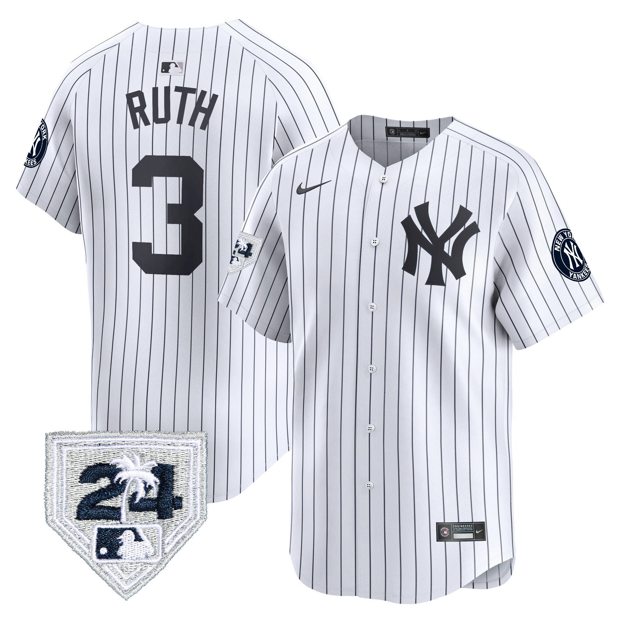 Men’s New York 2024 Spring Training Patch Vapor Premier Limited Jersey V3