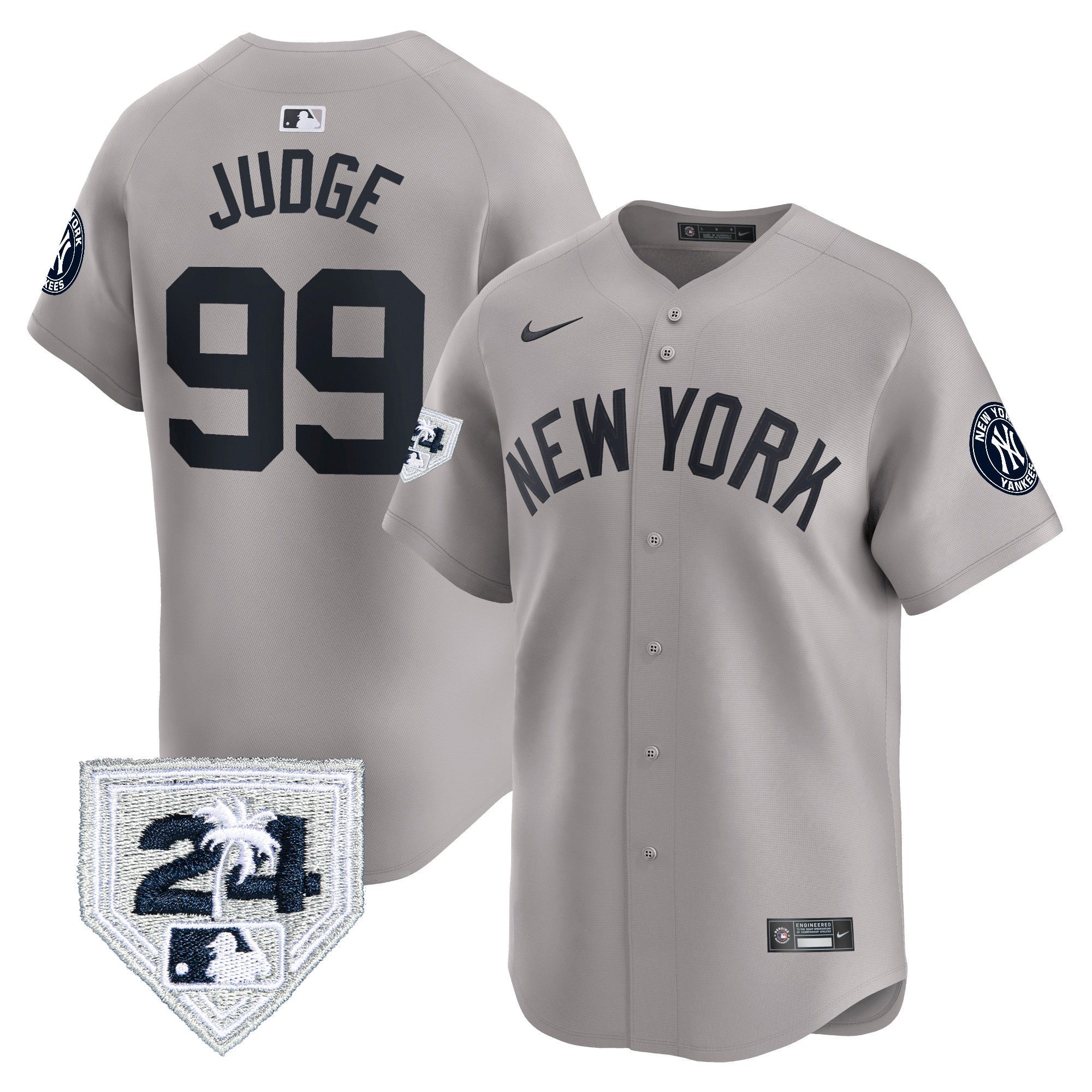 Men’s New York 2024 Spring Training Patch Vapor Premier Limited Jersey V3