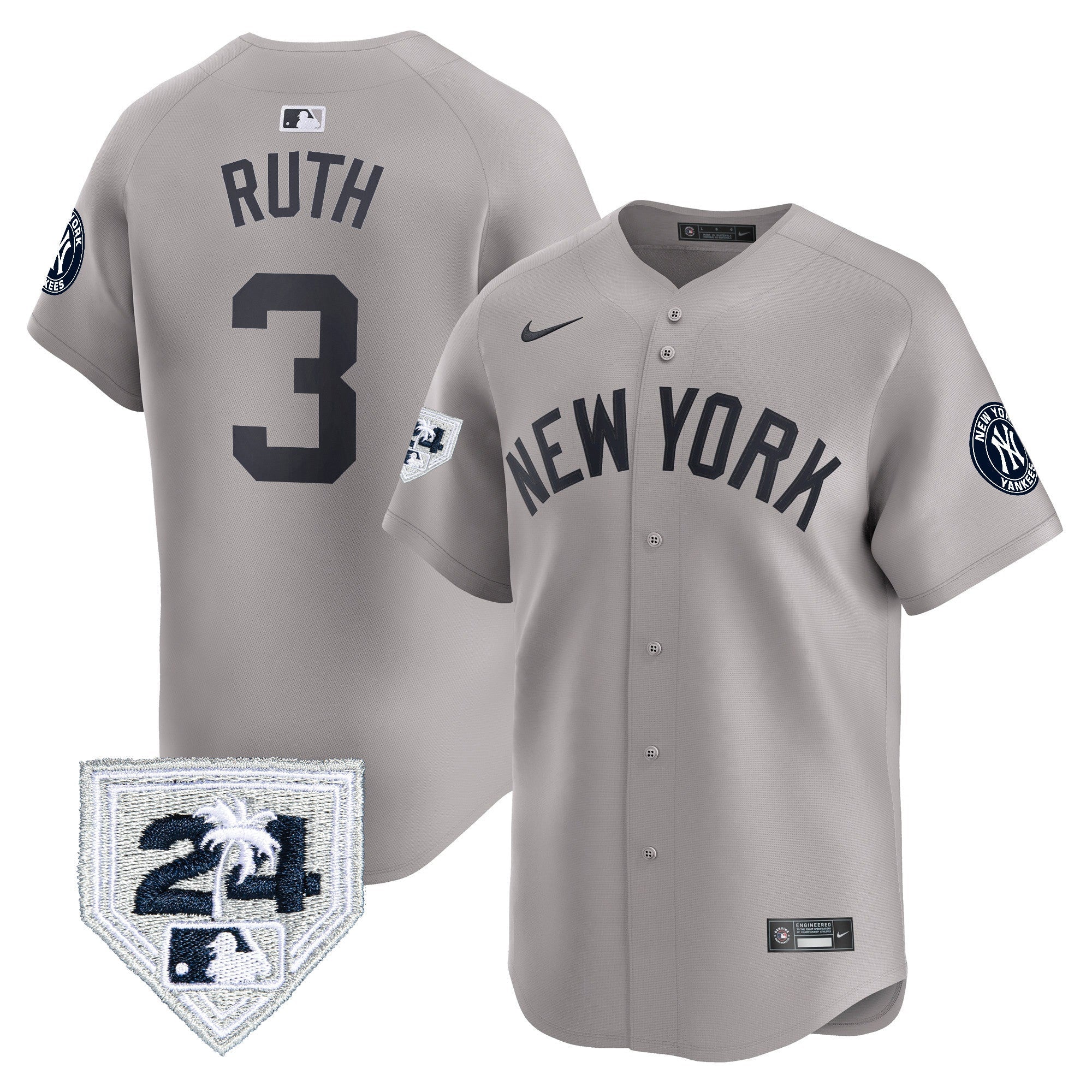 Men’s New York 2024 Spring Training Patch Vapor Premier Limited Jersey V3