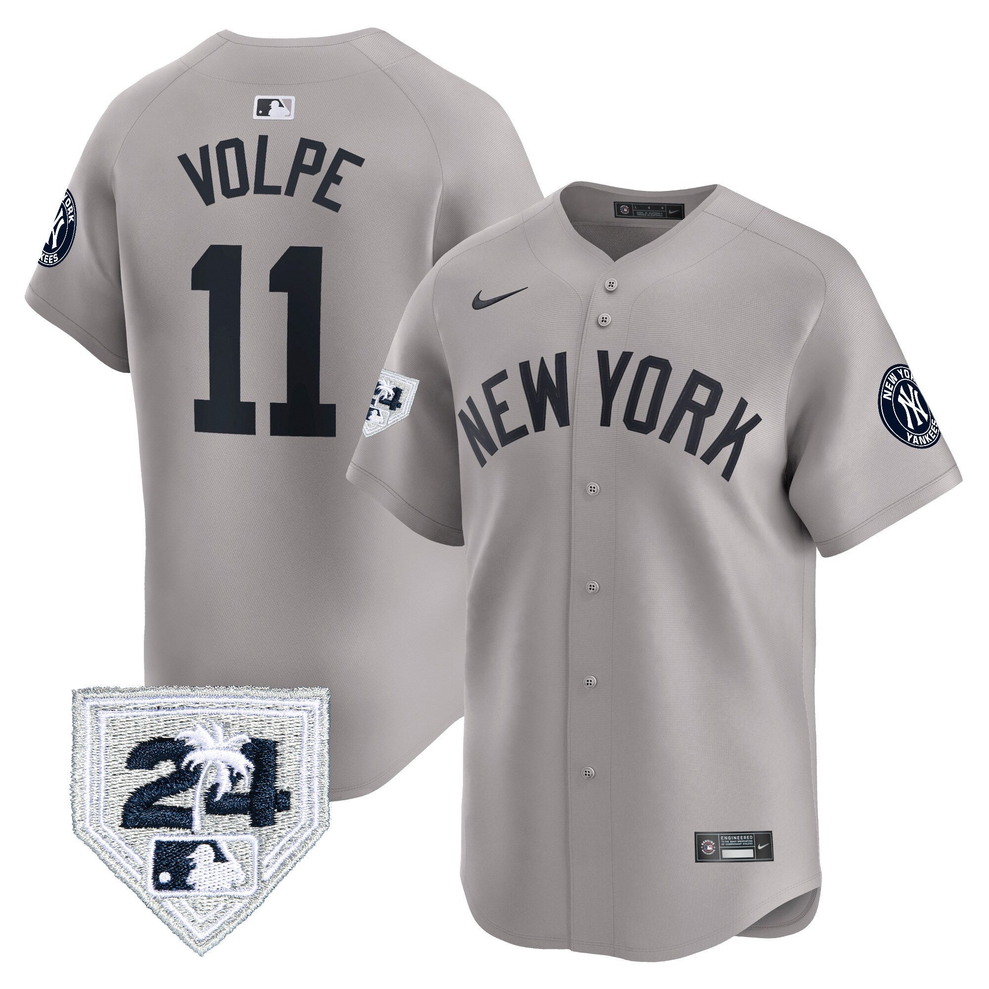 Men’s New York 2024 Spring Training Patch Vapor Premier Limited Jersey V3