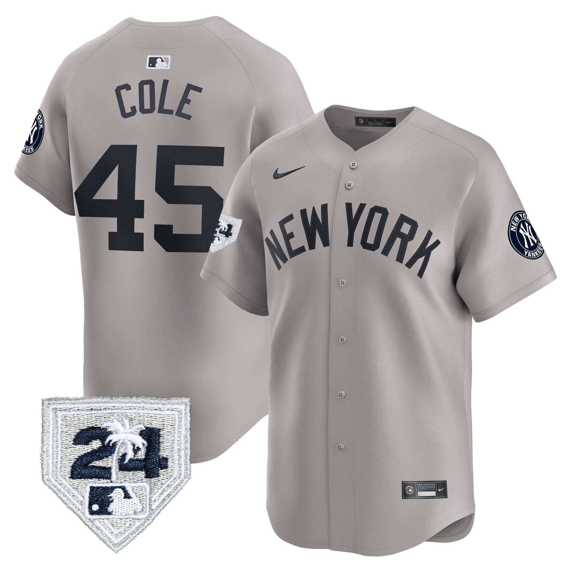 Men’s New York 2024 Spring Training Patch Vapor Premier Limited Jersey V3