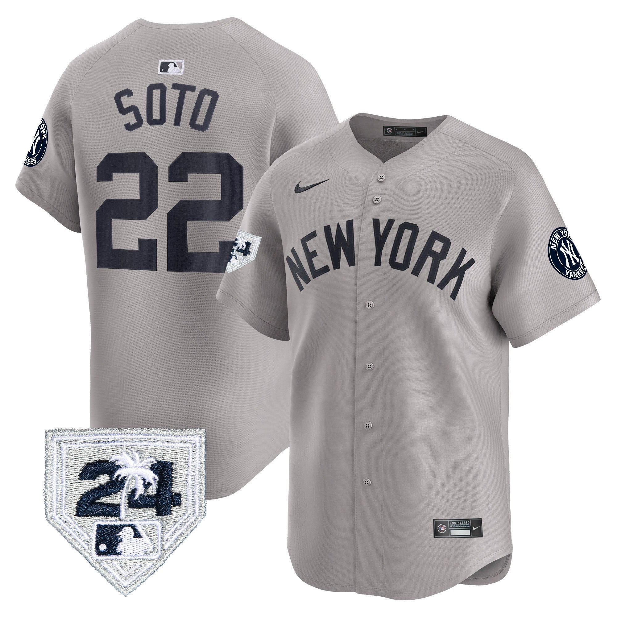 Men’s New York 2024 Spring Training Patch Vapor Premier Limited Jersey V3
