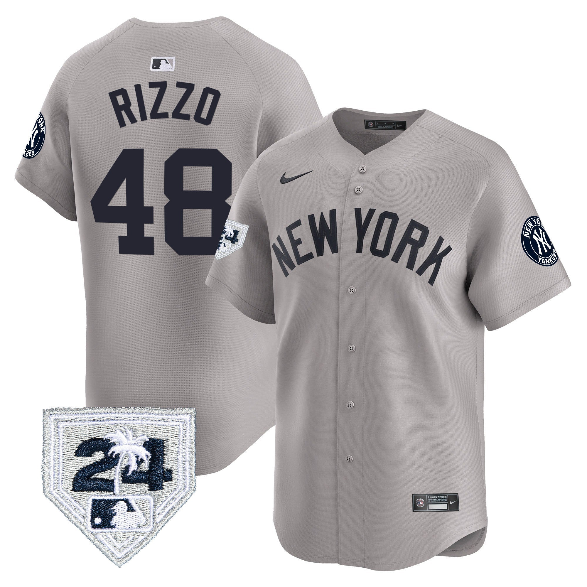 Men’s New York 2024 Spring Training Patch Vapor Premier Limited Jersey V3