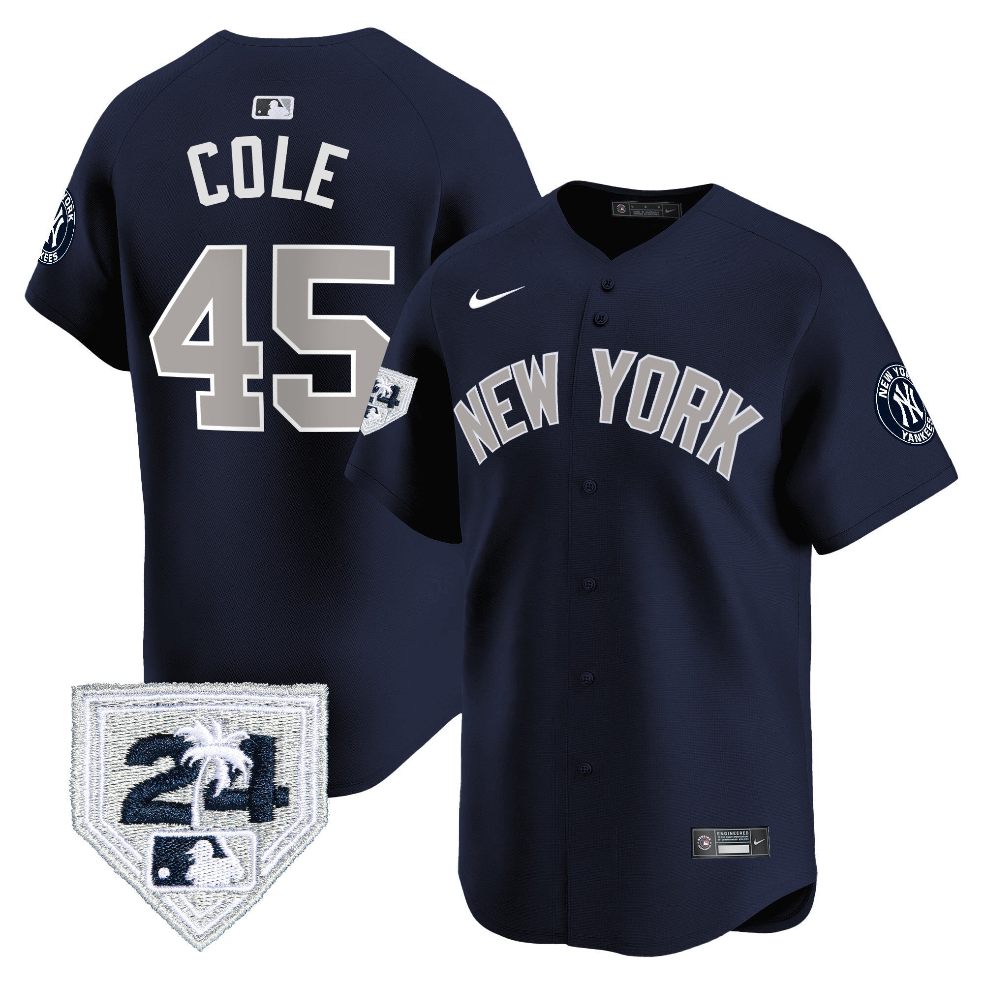 Men’s New York 2024 Spring Training Patch Vapor Premier Limited Jersey V3