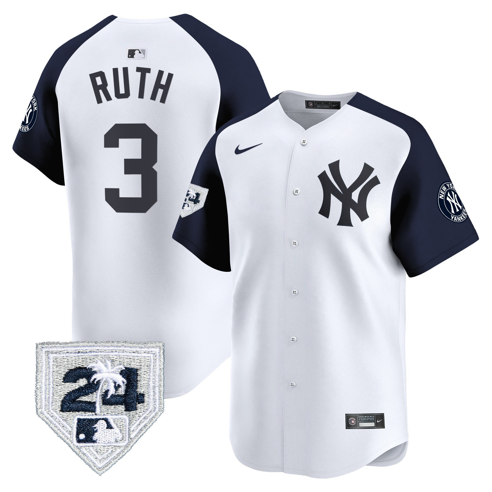 Men’s New York 2024 Spring Training Patch Vapor Premier Limited Jersey V3