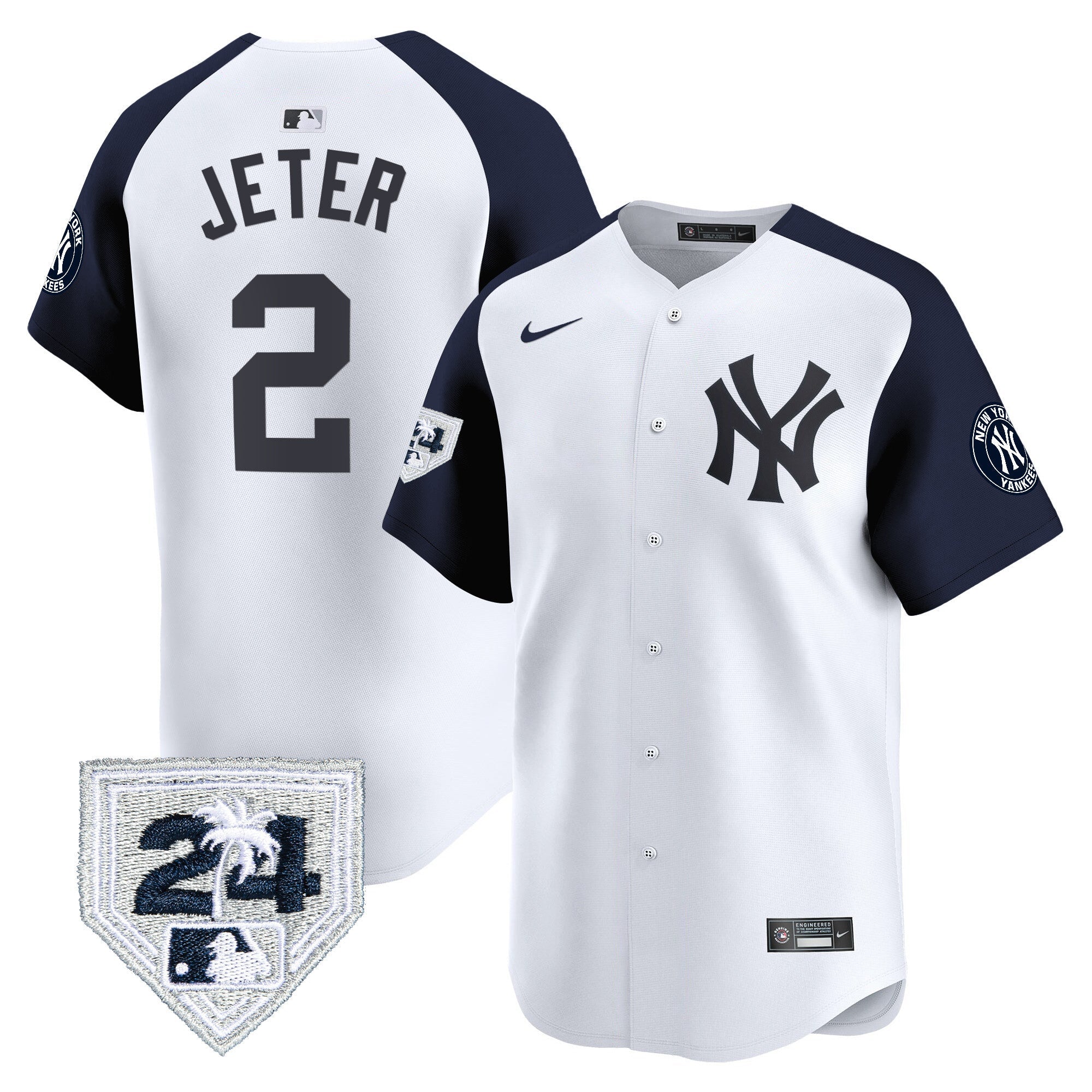 Men’s New York 2024 Spring Training Patch Vapor Premier Limited Jersey V3