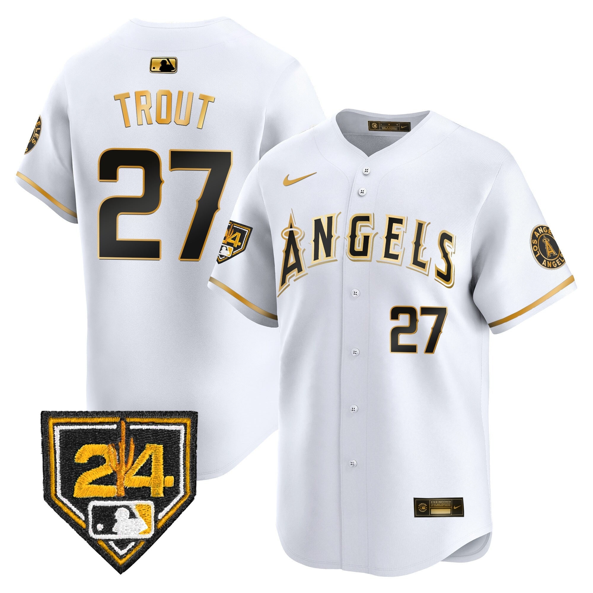 Men’s Los Angeles 2024 Spring Training Patch Vapor Premier Limited Jersey