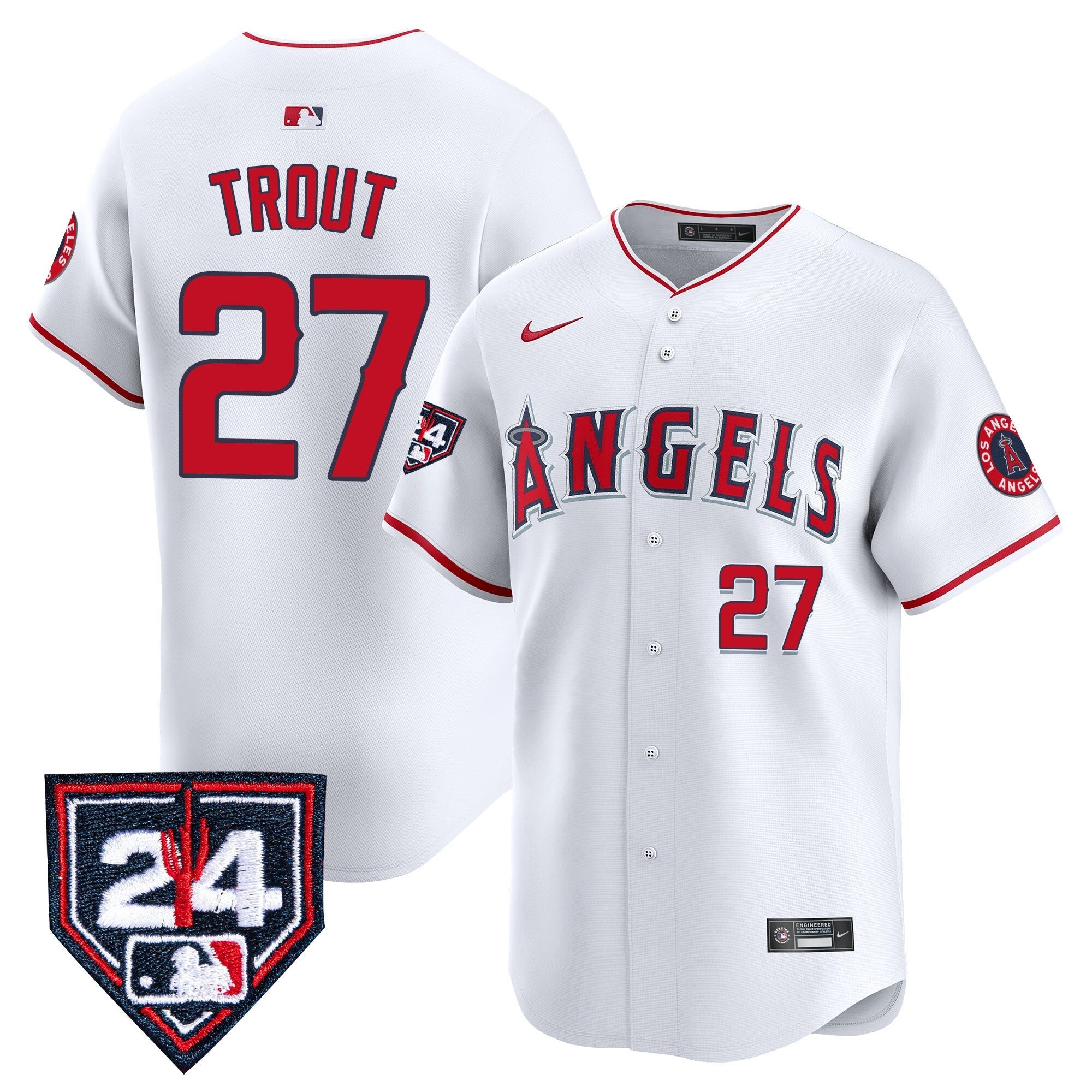 Men’s Los Angeles 2024 Spring Training Patch Vapor Premier Limited Jersey
