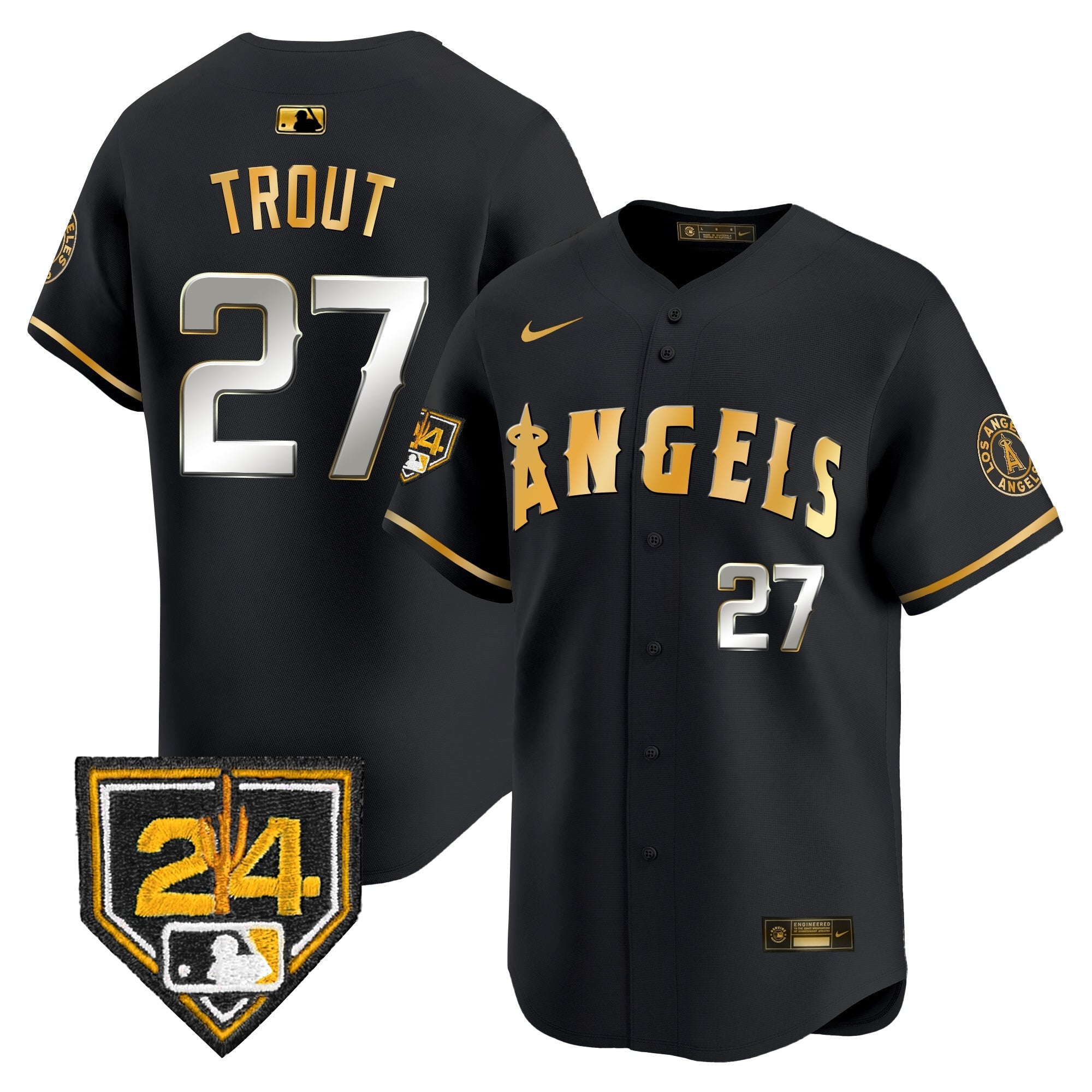 Men’s Los Angeles 2024 Spring Training Patch Vapor Premier Limited Jersey