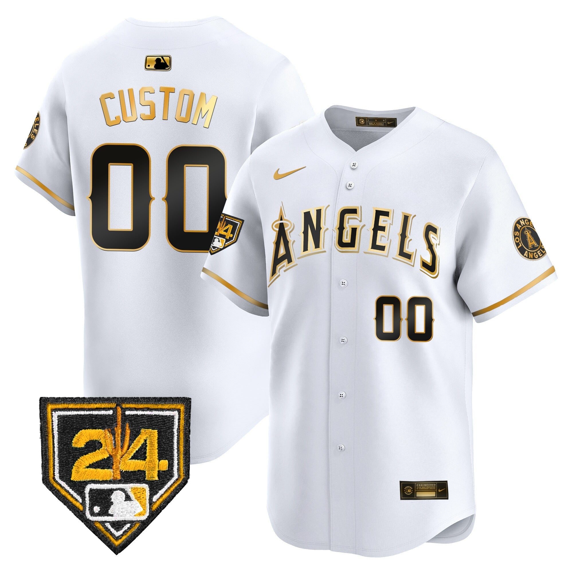 Los Angeles 2024 Spring Training Patch Vapor Premier Limited Custom Jersey