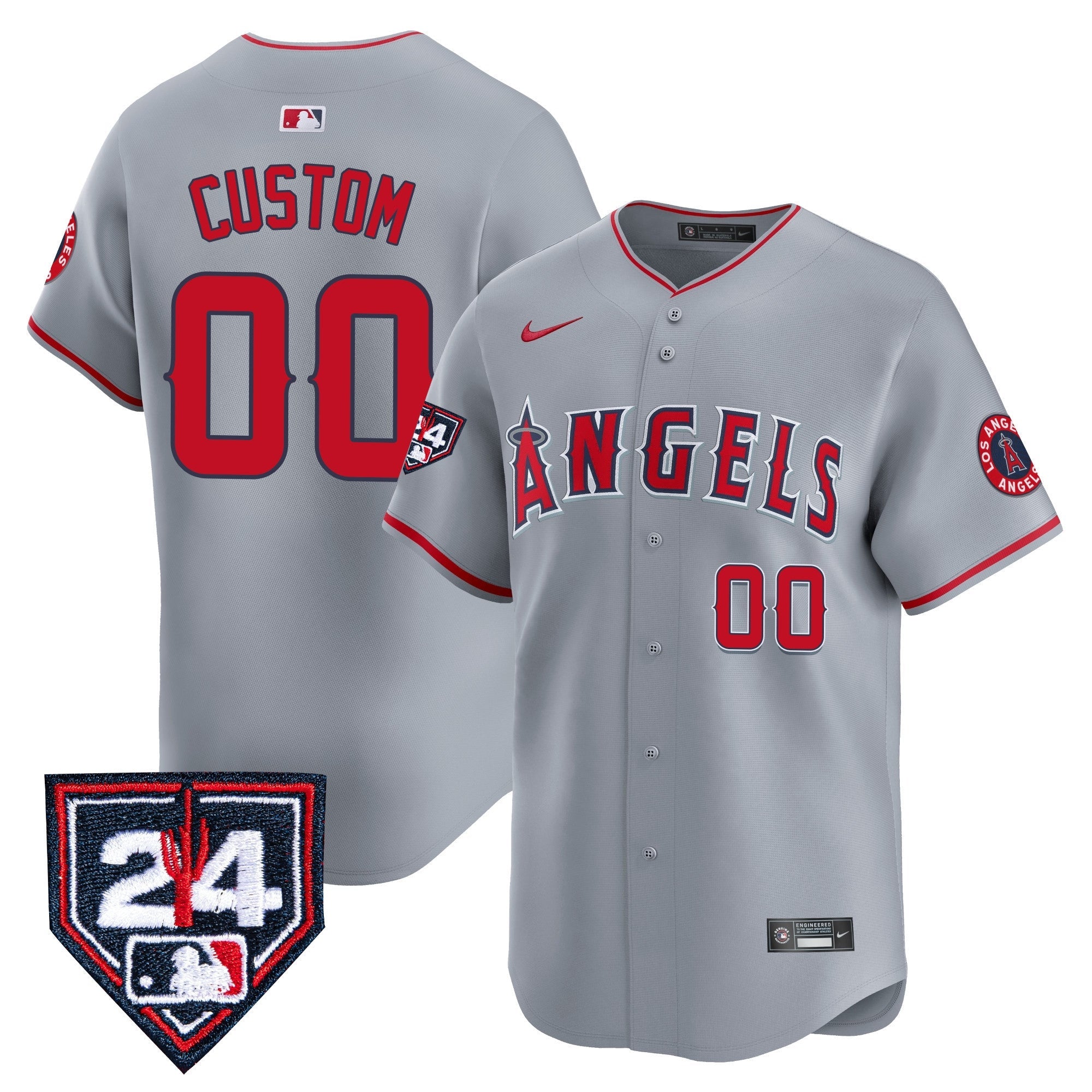Los Angeles 2024 Spring Training Patch Vapor Premier Limited Custom Jersey