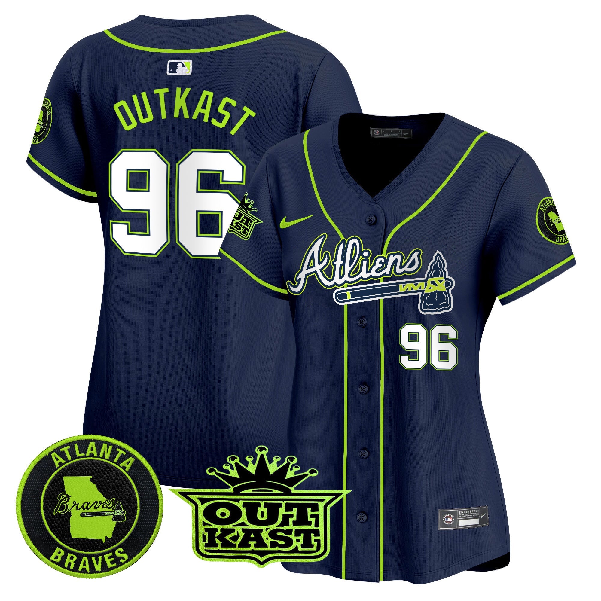 Women’s Atlanta Atliens Vapor Premier Limited Jersey