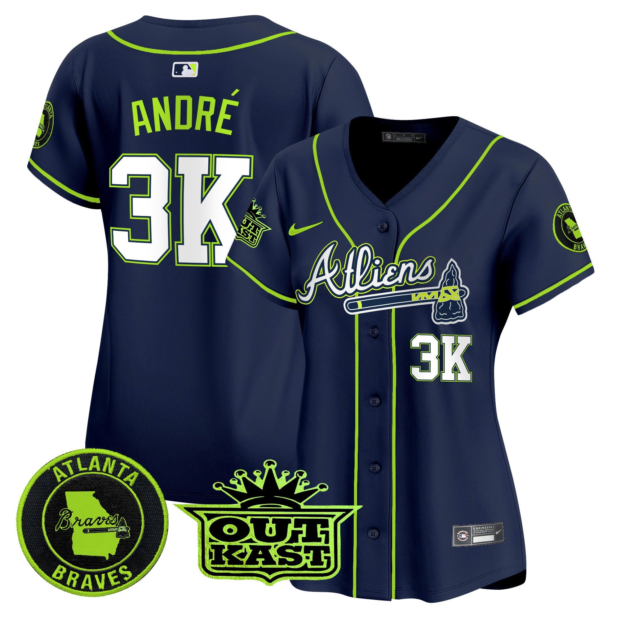 Women’s Atlanta Atliens Vapor Premier Limited Jersey