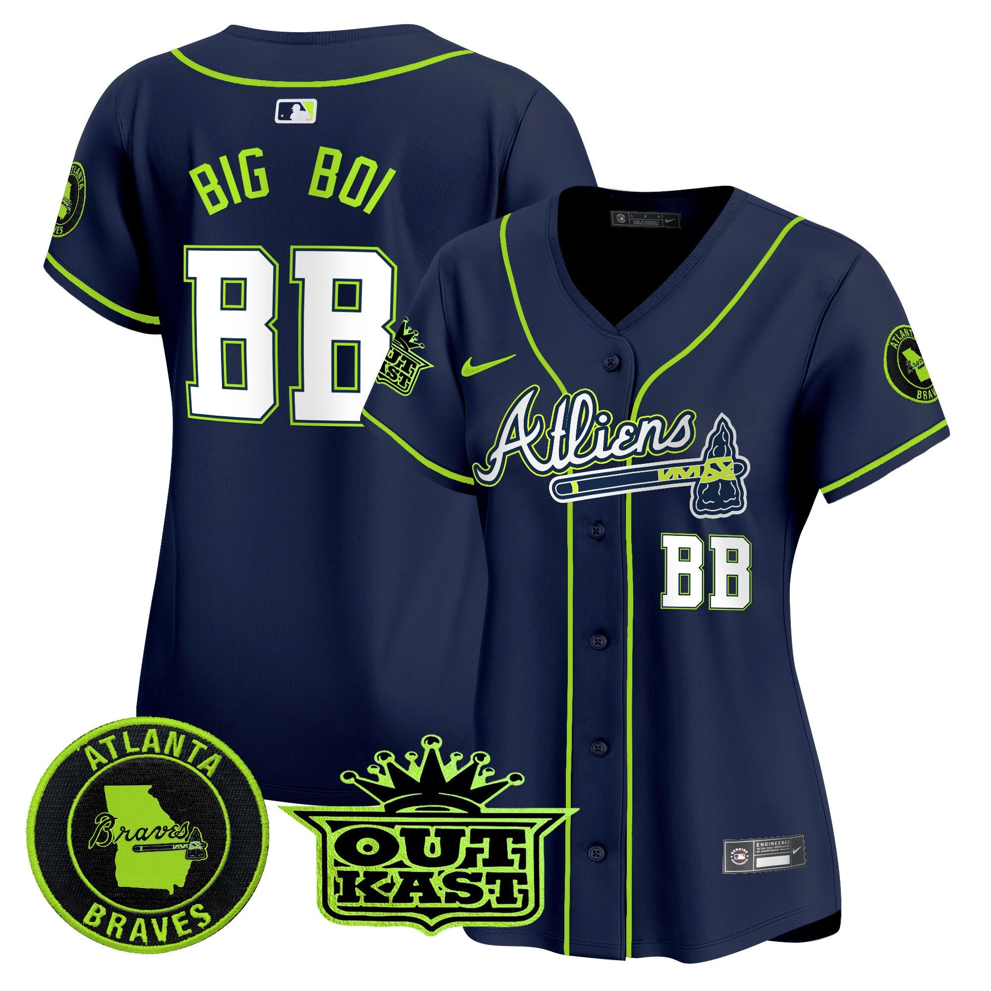 Women’s Atlanta Atliens Vapor Premier Limited Jersey