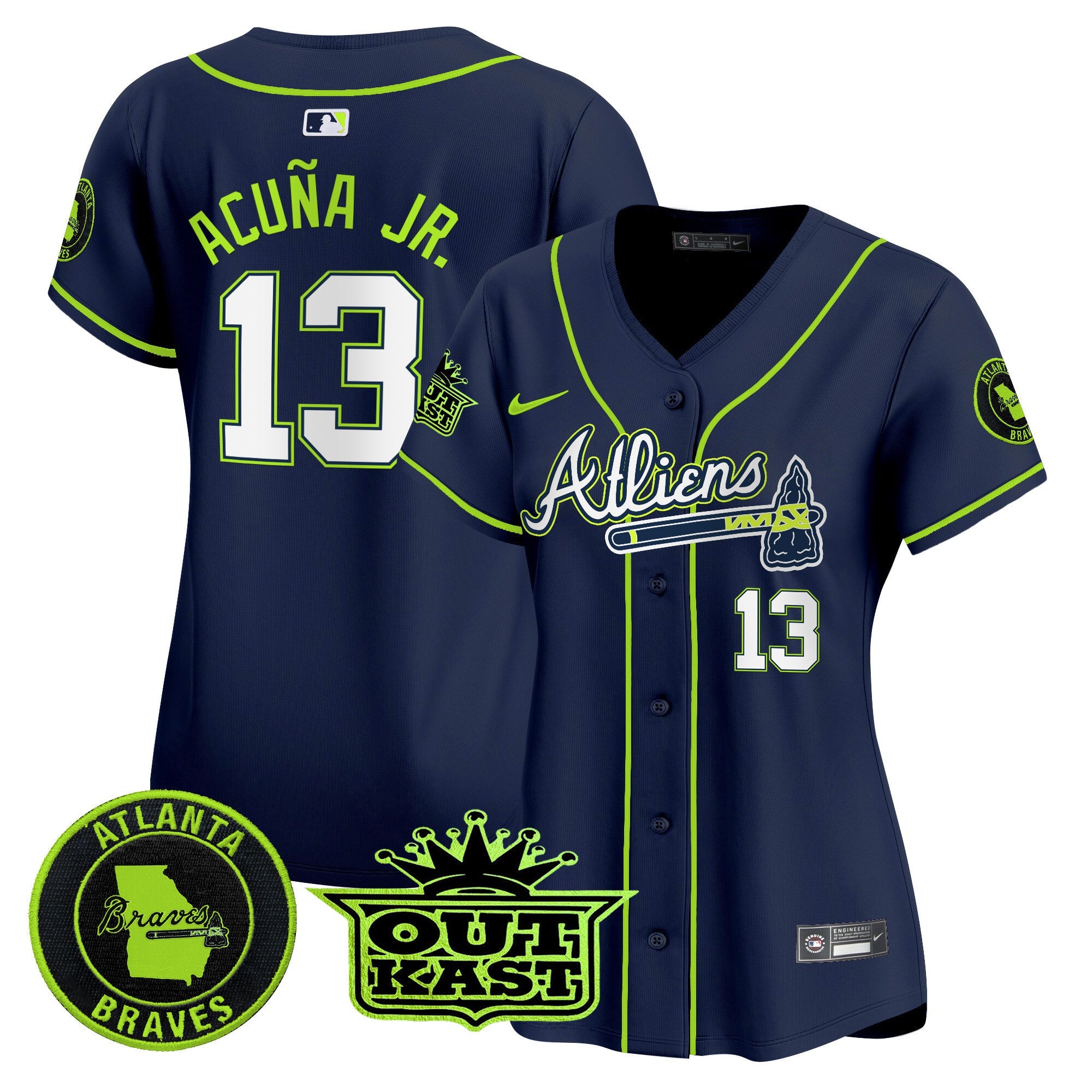 Women’s Atlanta Atliens Vapor Premier Limited Jersey