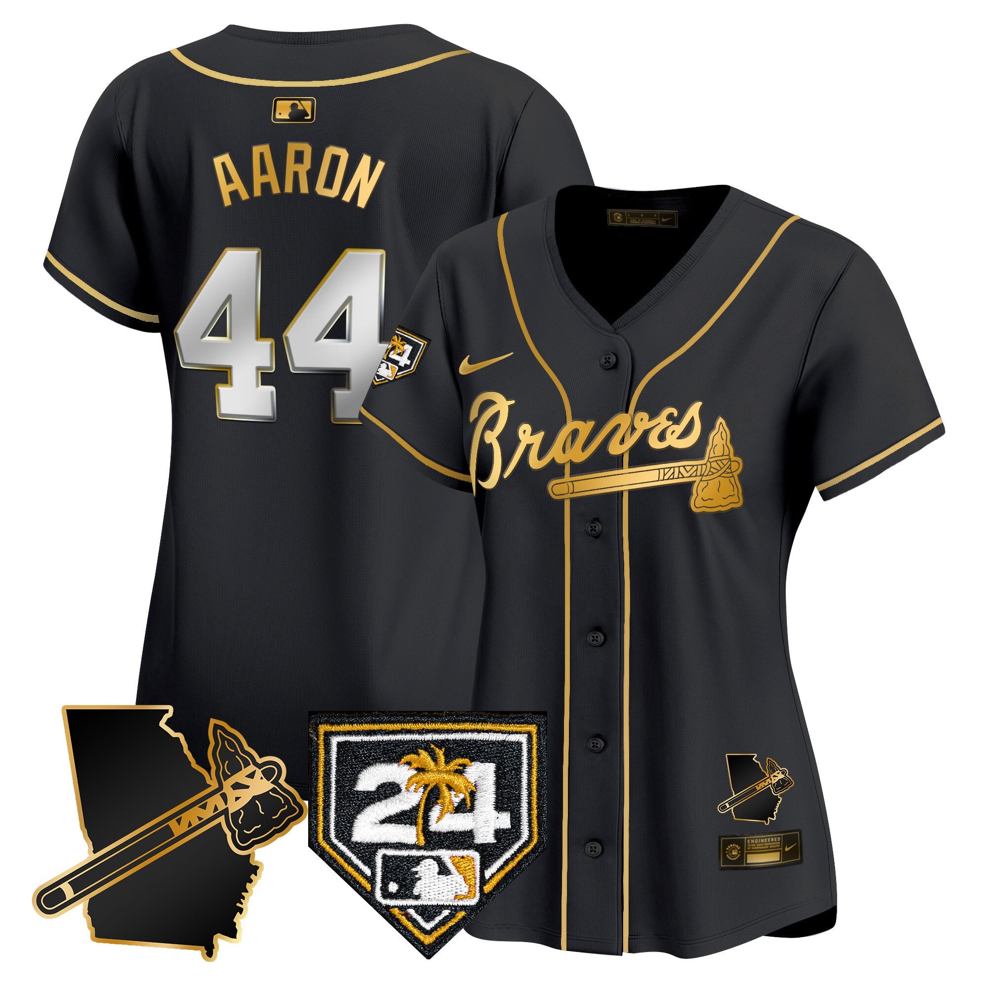 Women’s Atlanta 2024 Spring Training & Georgia Patch Vapor Premier Limited Jersey