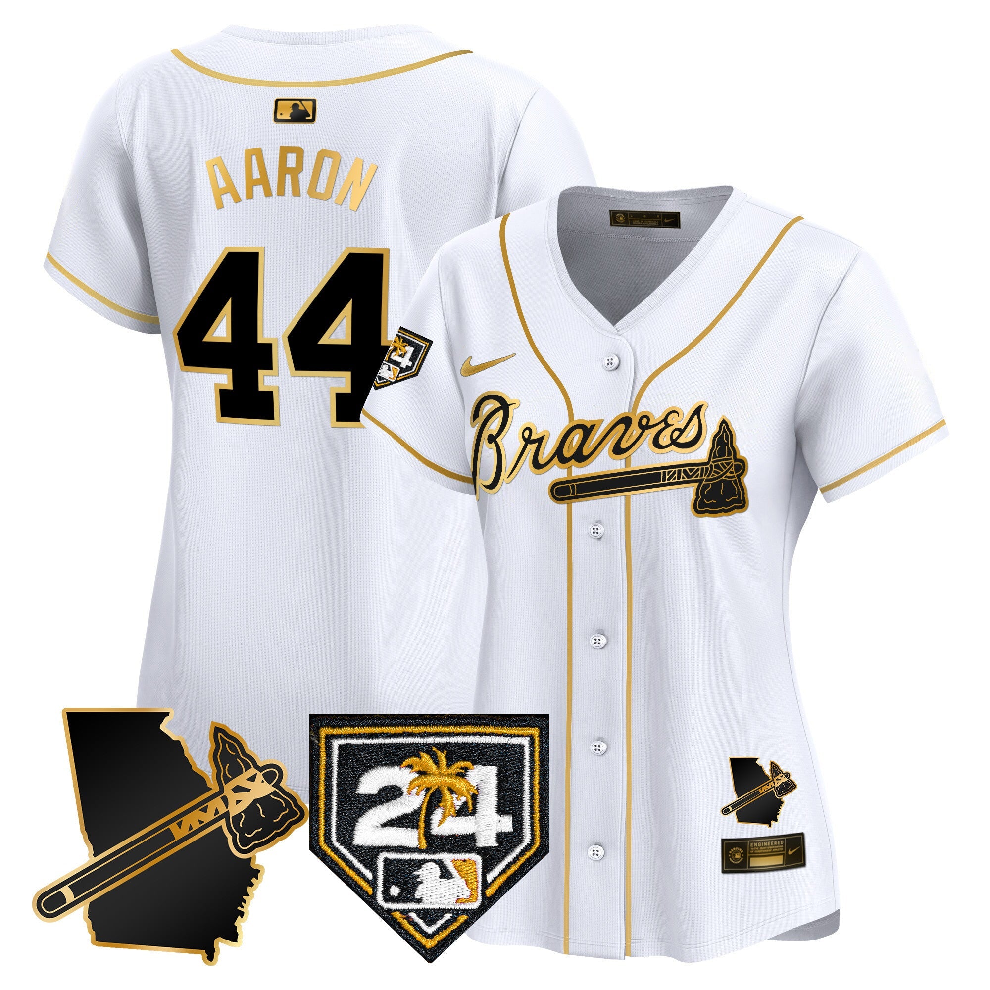 Women’s Atlanta 2024 Spring Training & Georgia Patch Vapor Premier Limited Jersey