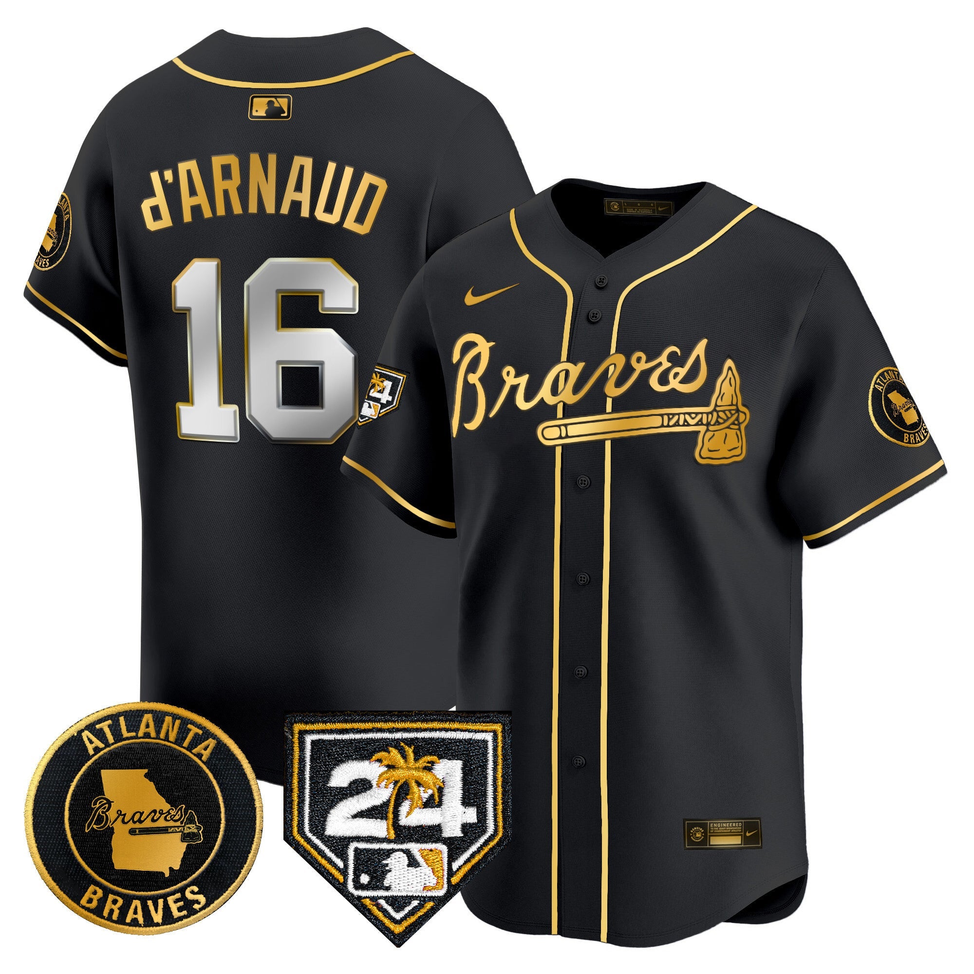 Men’s Atlanta 2024 Spring Training Patch Vapor Premier Limited Jersey