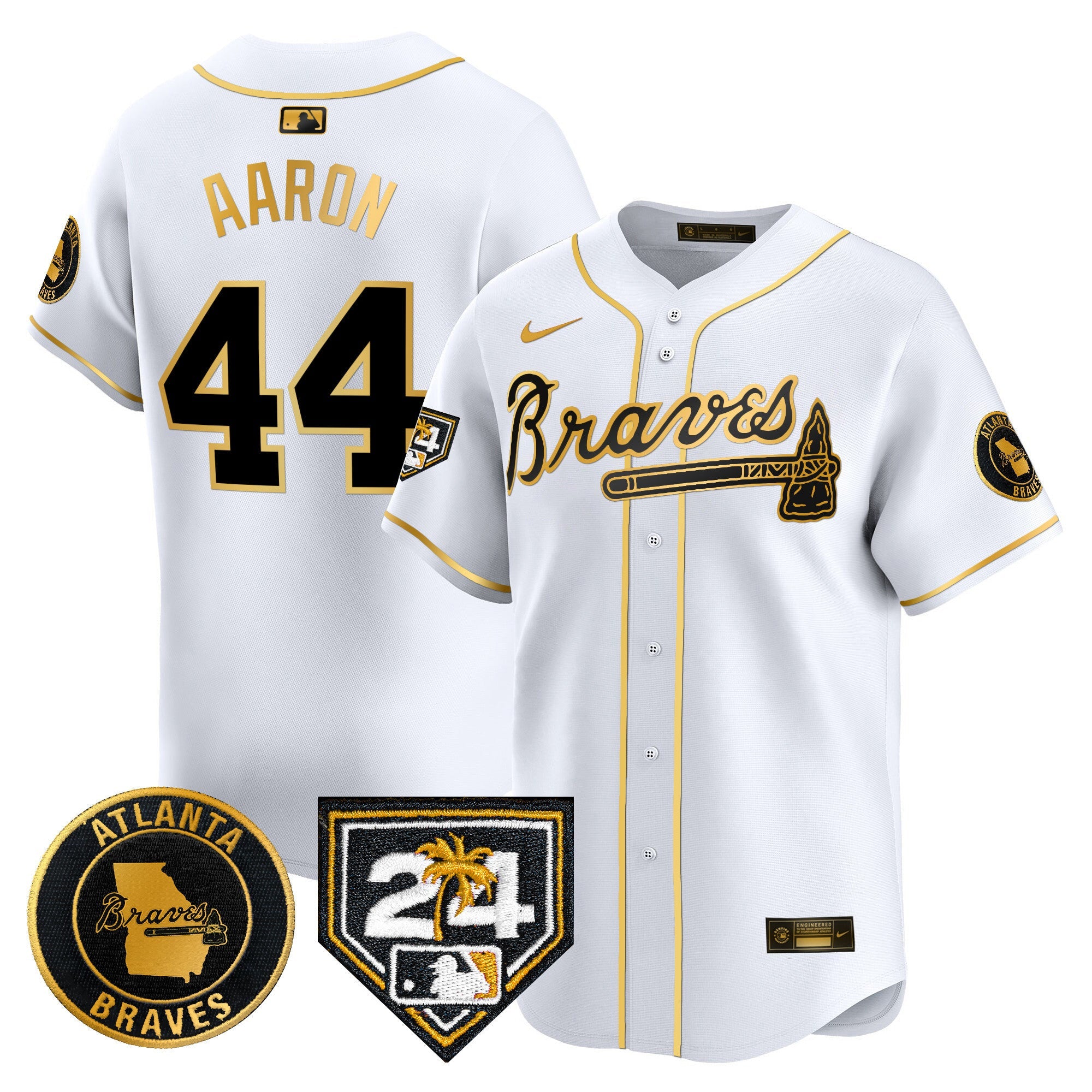 Men’s Atlanta 2024 Spring Training Patch Vapor Premier Limited Jersey
