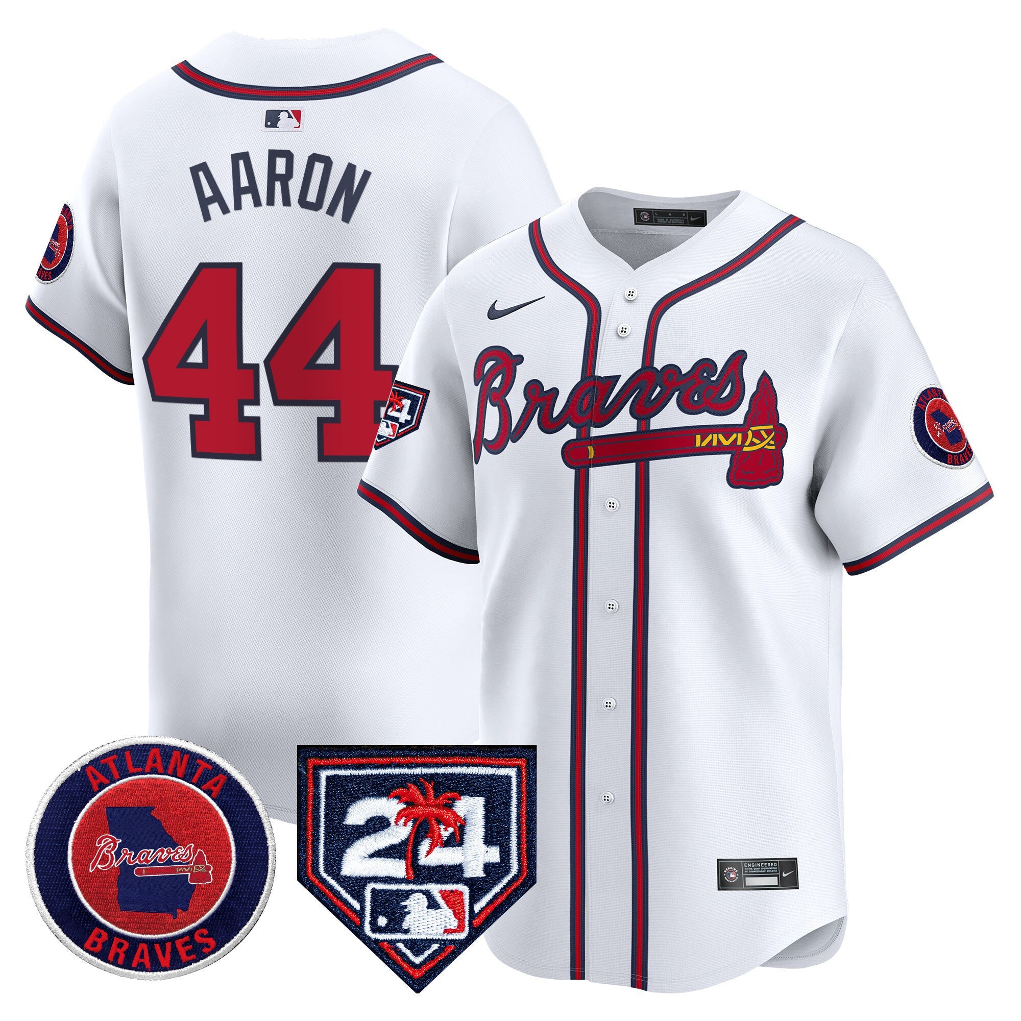 Men’s Atlanta 2024 Spring Training Patch Vapor Premier Limited Jersey
