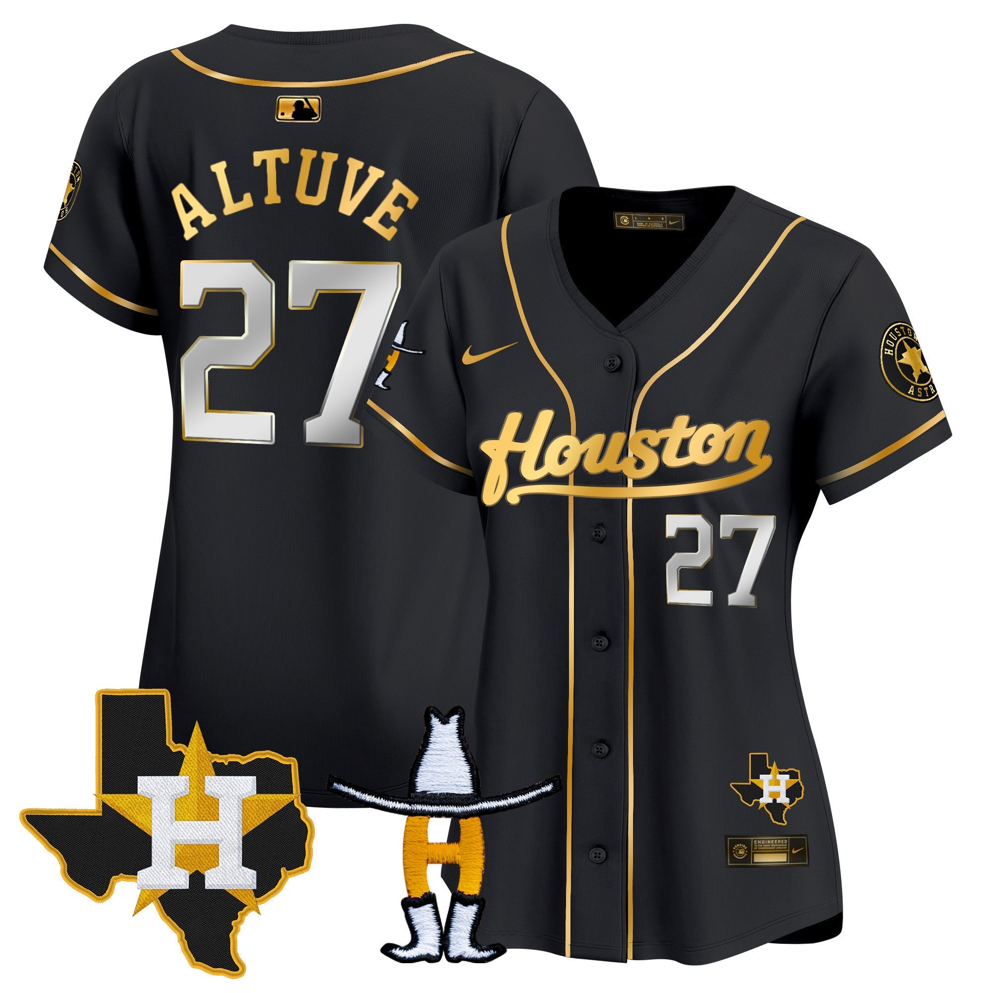 Women’s Houston Houston Rodeo Patch Vapor Premier Limited Jersey