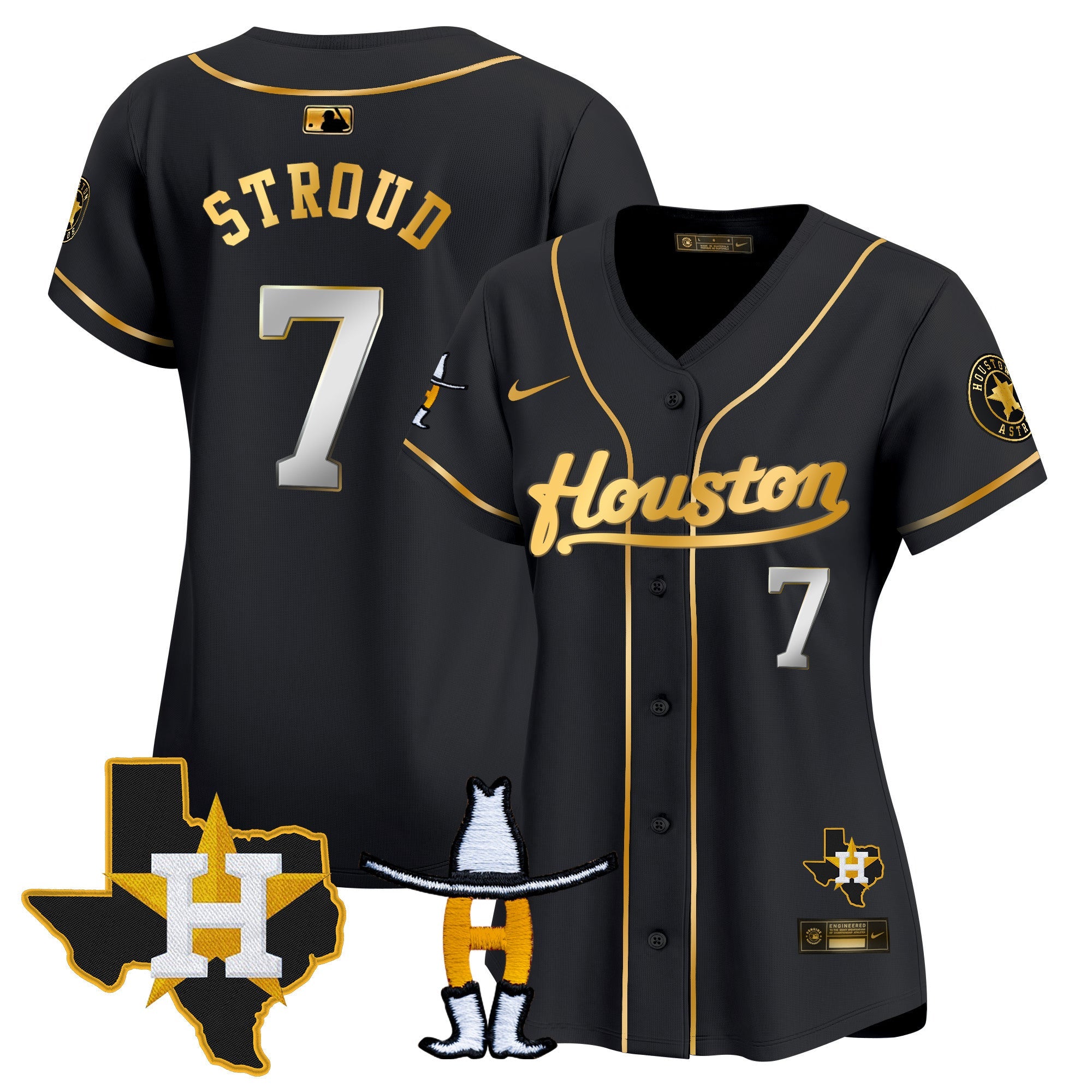 Women’s Houston Houston Rodeo Patch Vapor Premier Limited Jersey
