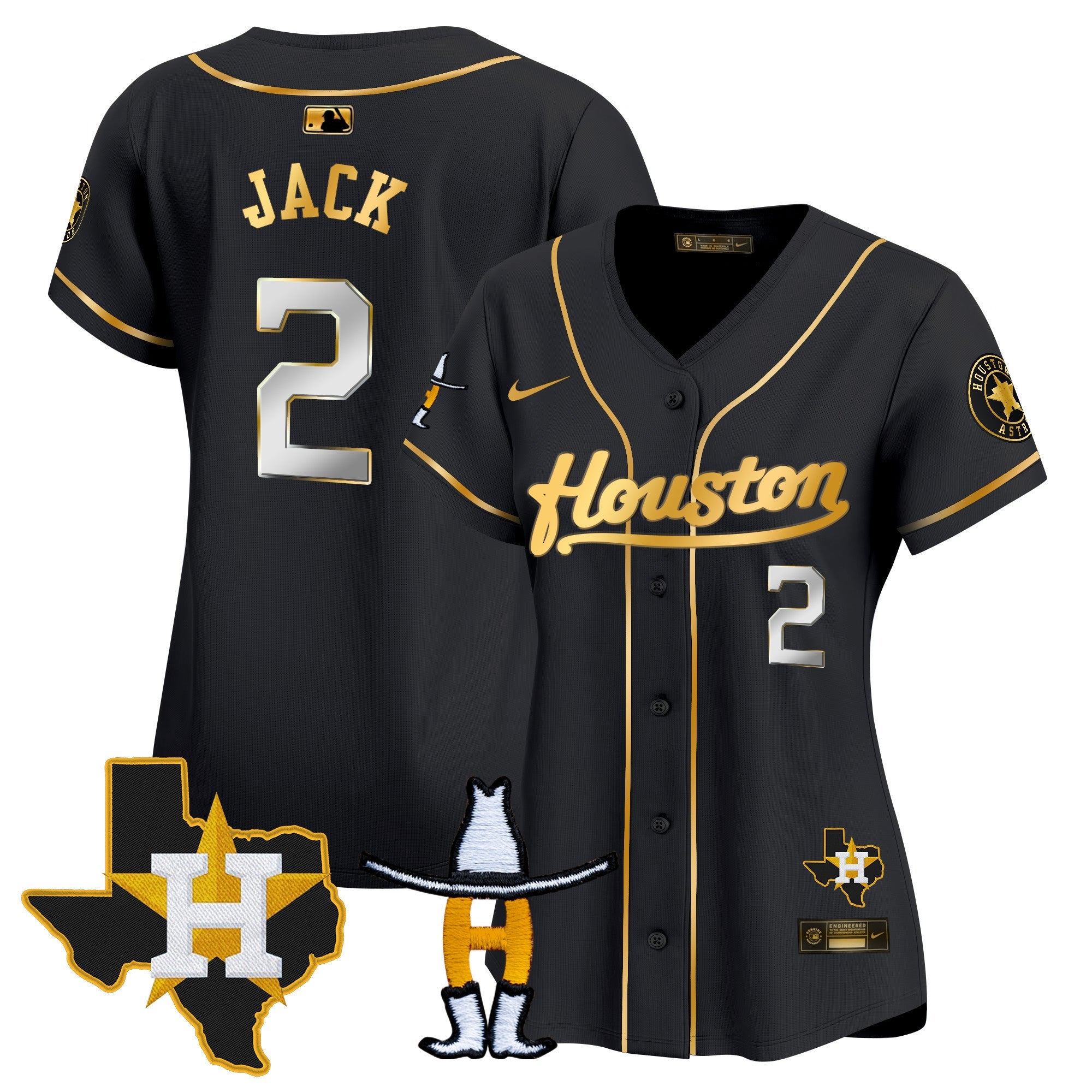 Women’s Houston Houston Rodeo Patch Vapor Premier Limited Jersey