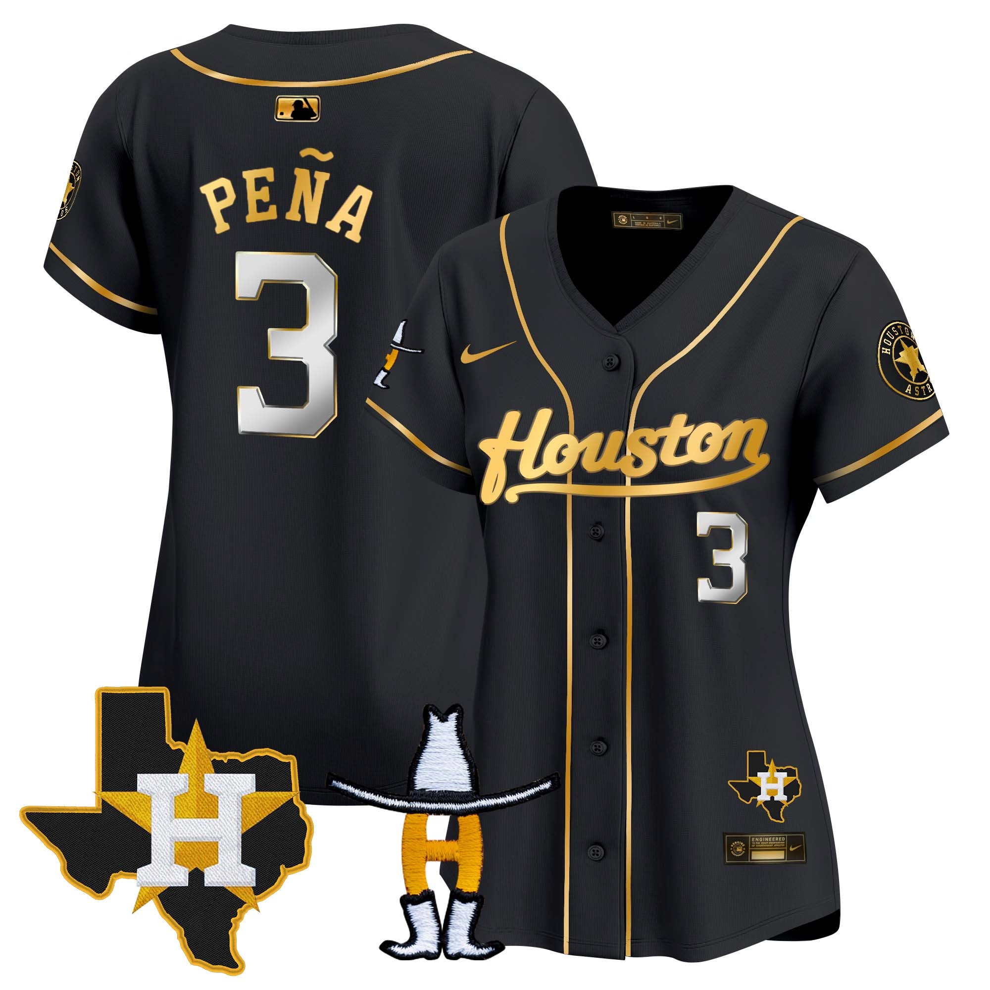 Women’s Houston Houston Rodeo Patch Vapor Premier Limited Jersey