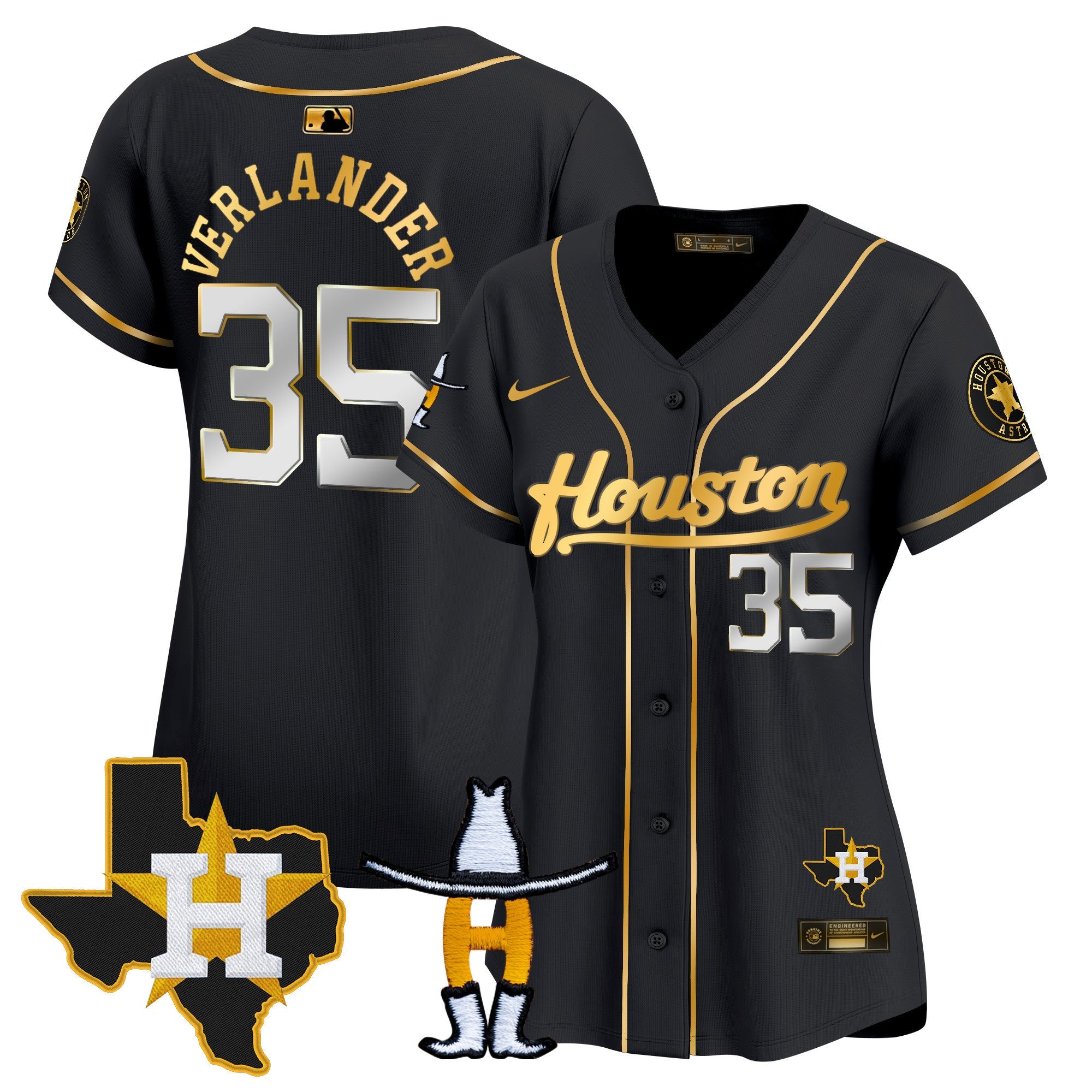 Women’s Houston Houston Rodeo Patch Vapor Premier Limited Jersey
