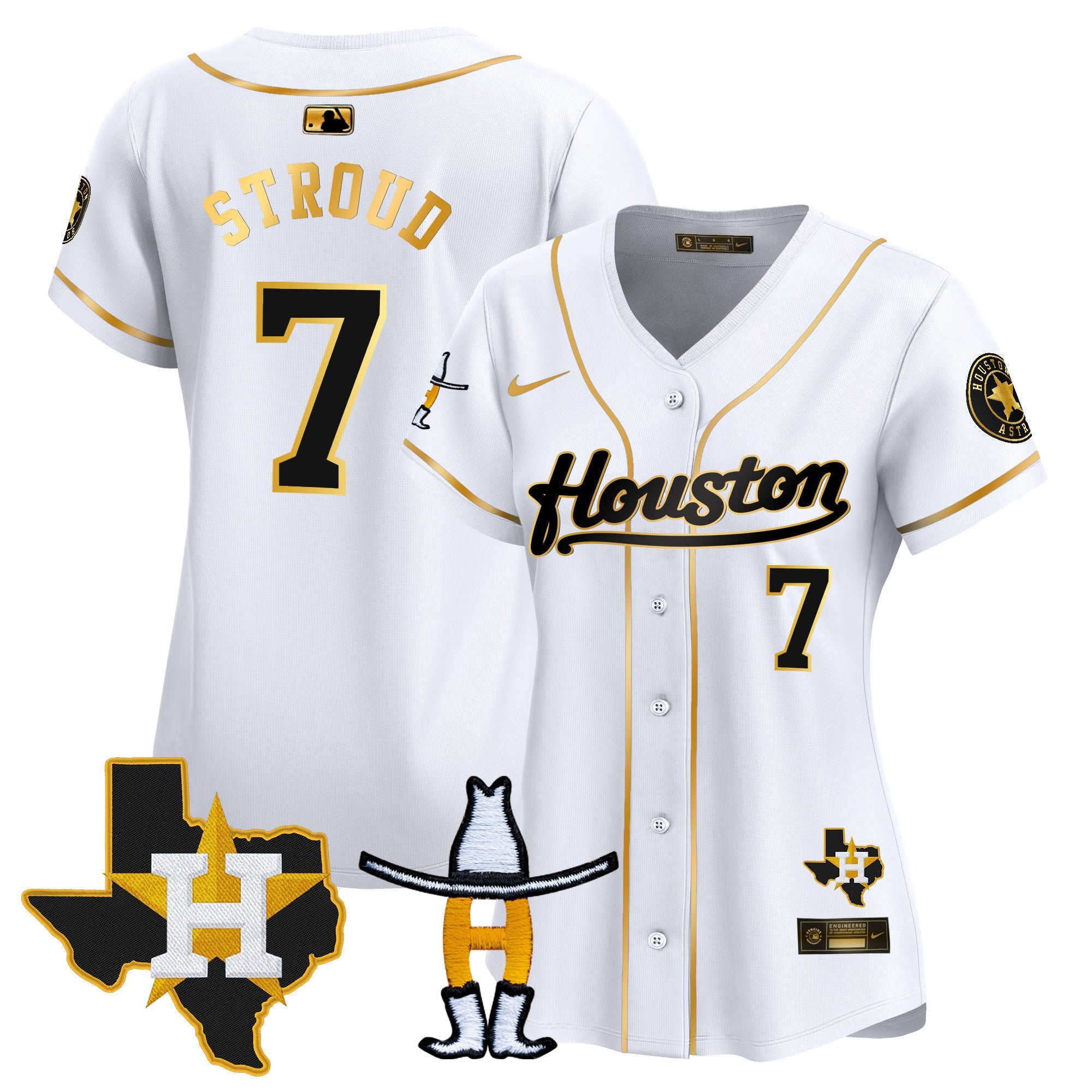 Women’s Houston Houston Rodeo Patch Vapor Premier Limited Jersey
