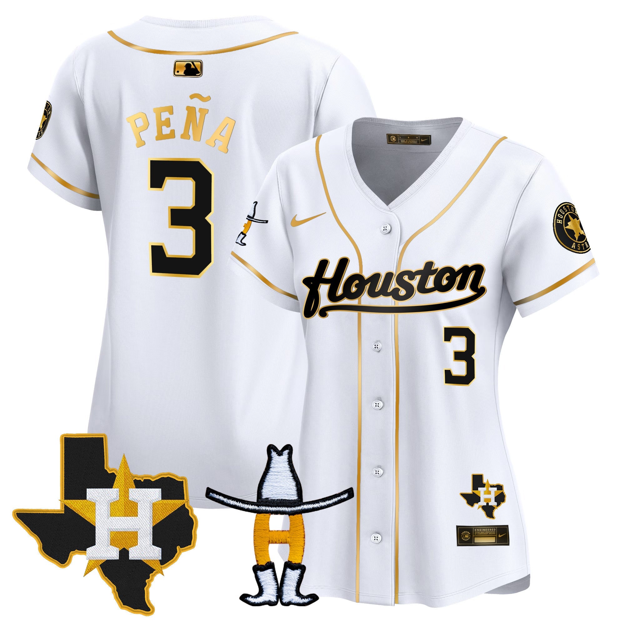 Women’s Houston Houston Rodeo Patch Vapor Premier Limited Jersey