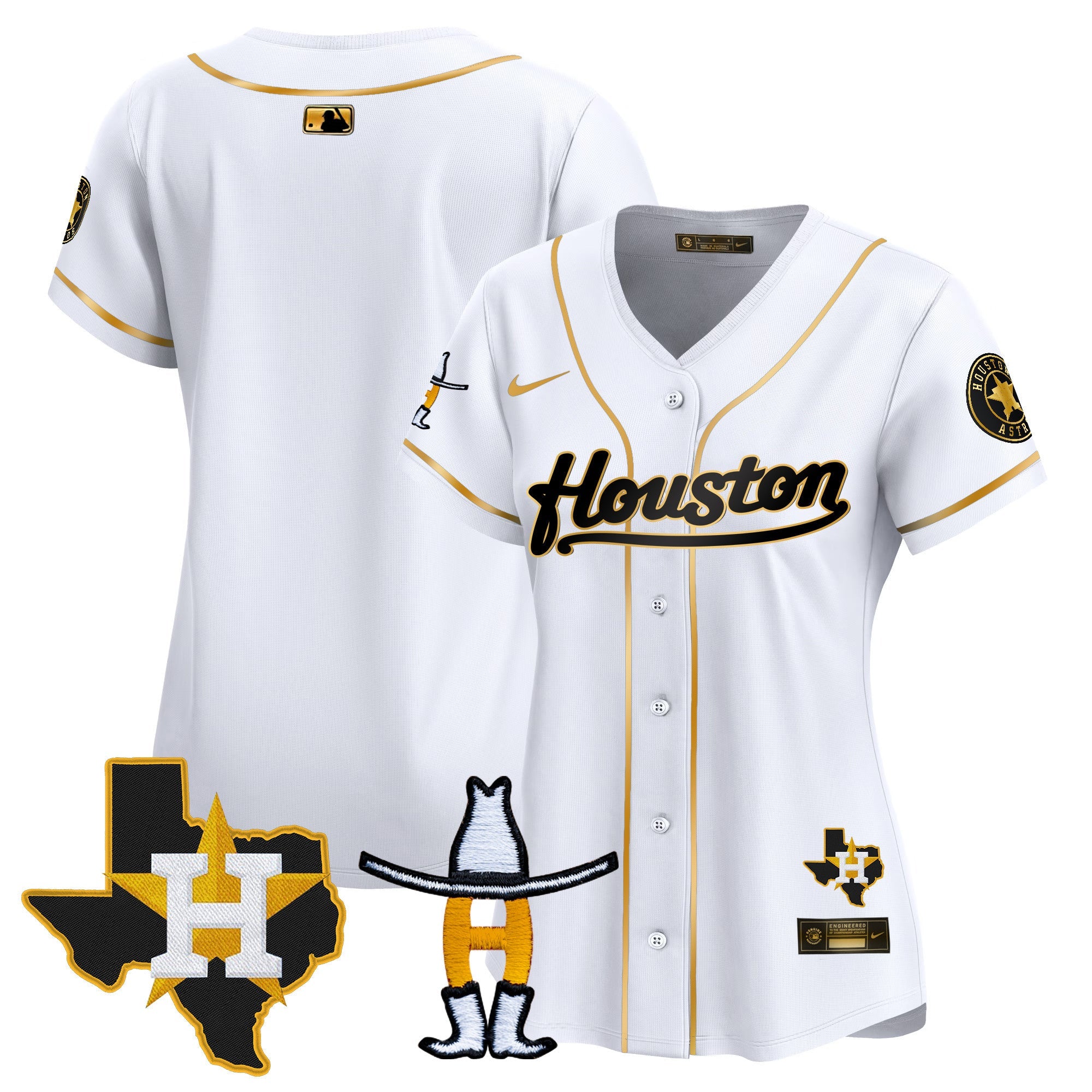 Women’s Houston Houston Rodeo Patch Vapor Premier Limited Jersey