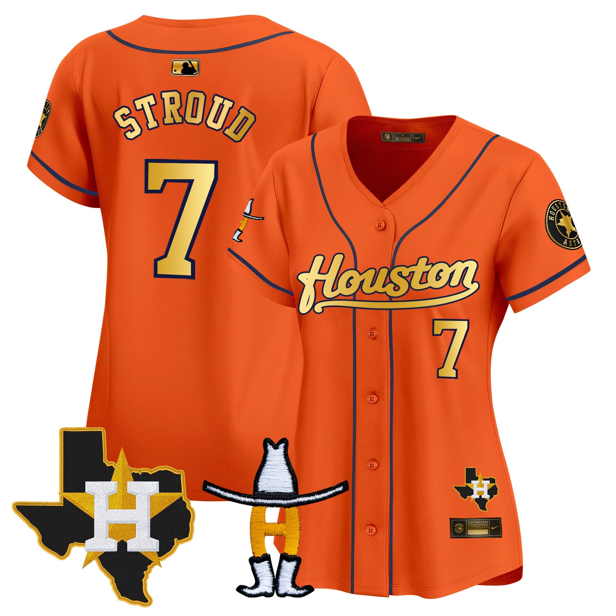Women’s Houston Houston Rodeo Patch Vapor Premier Limited Jersey